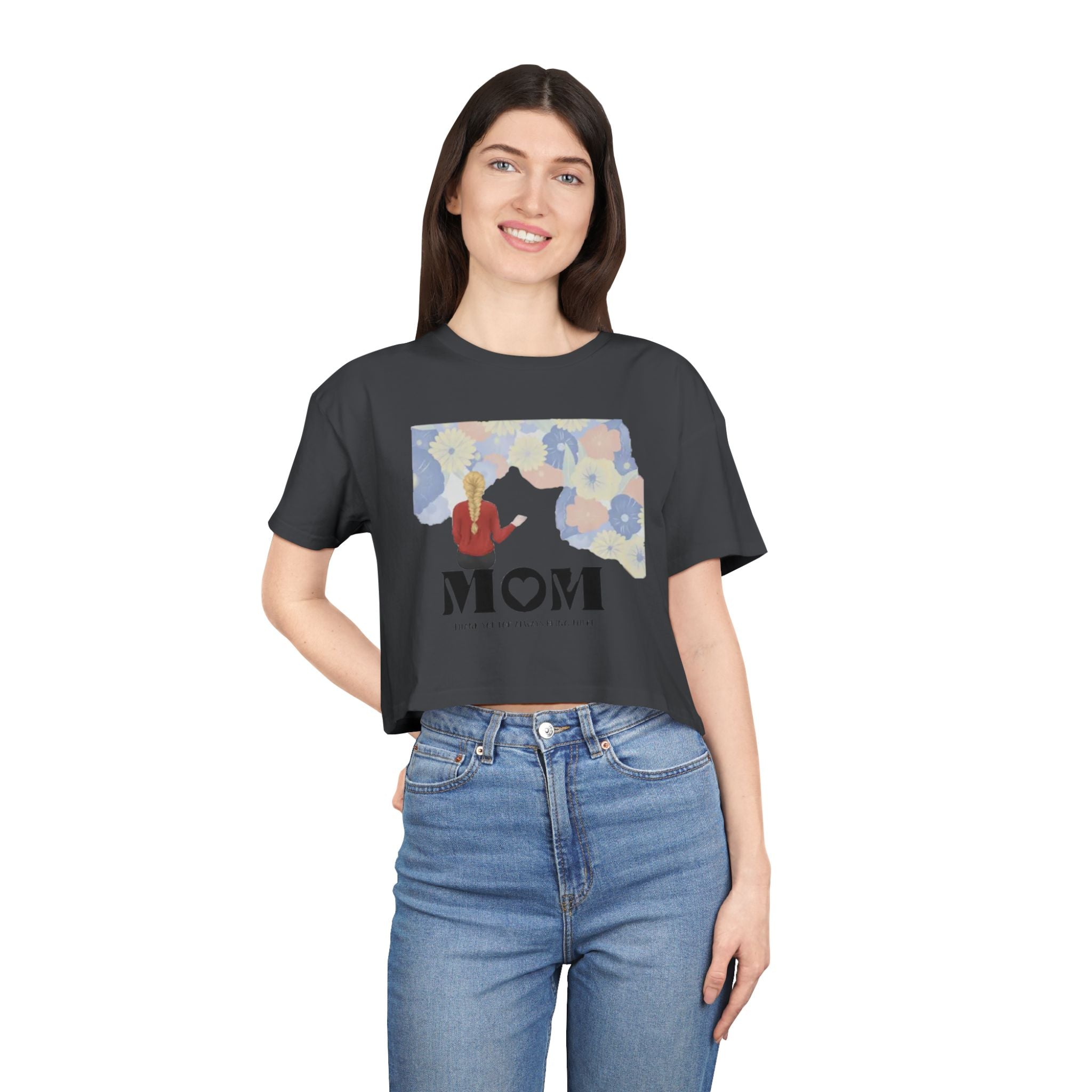 MOM Thank you for always being there | Women's Crop Tee
