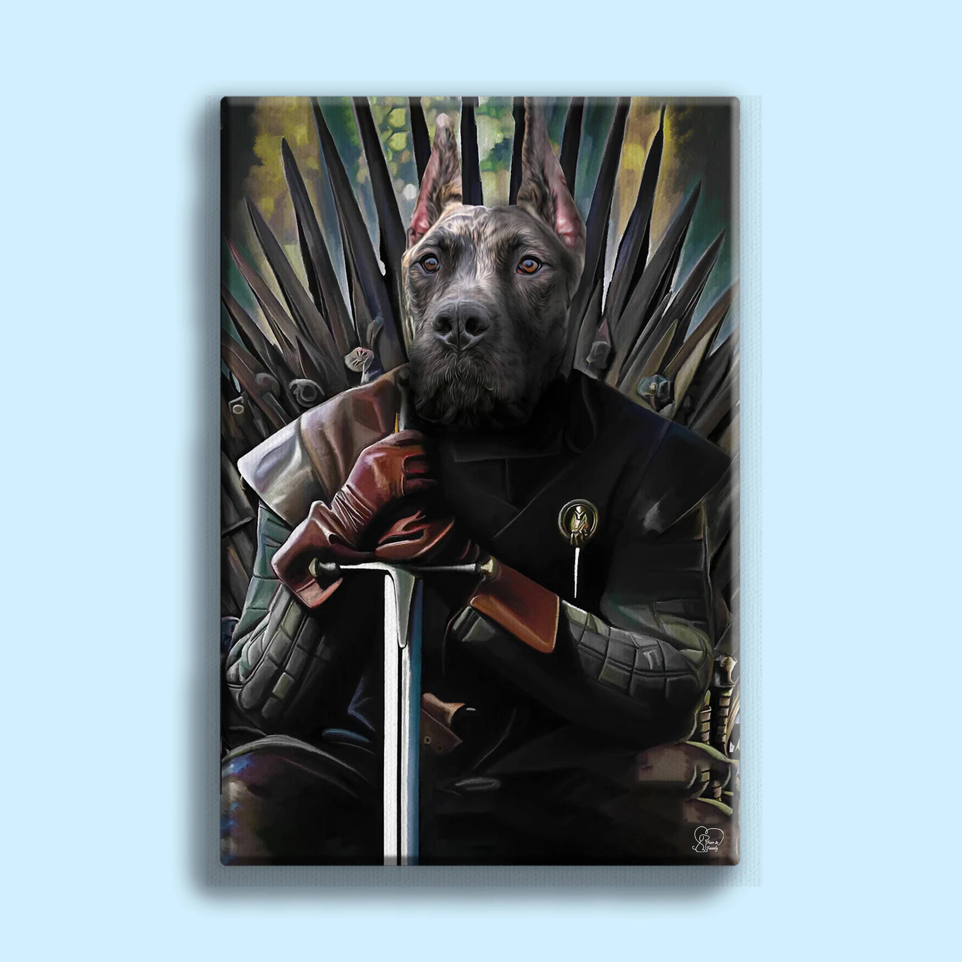 Pet of the King GOT Portrait - Custom Pet Portrait