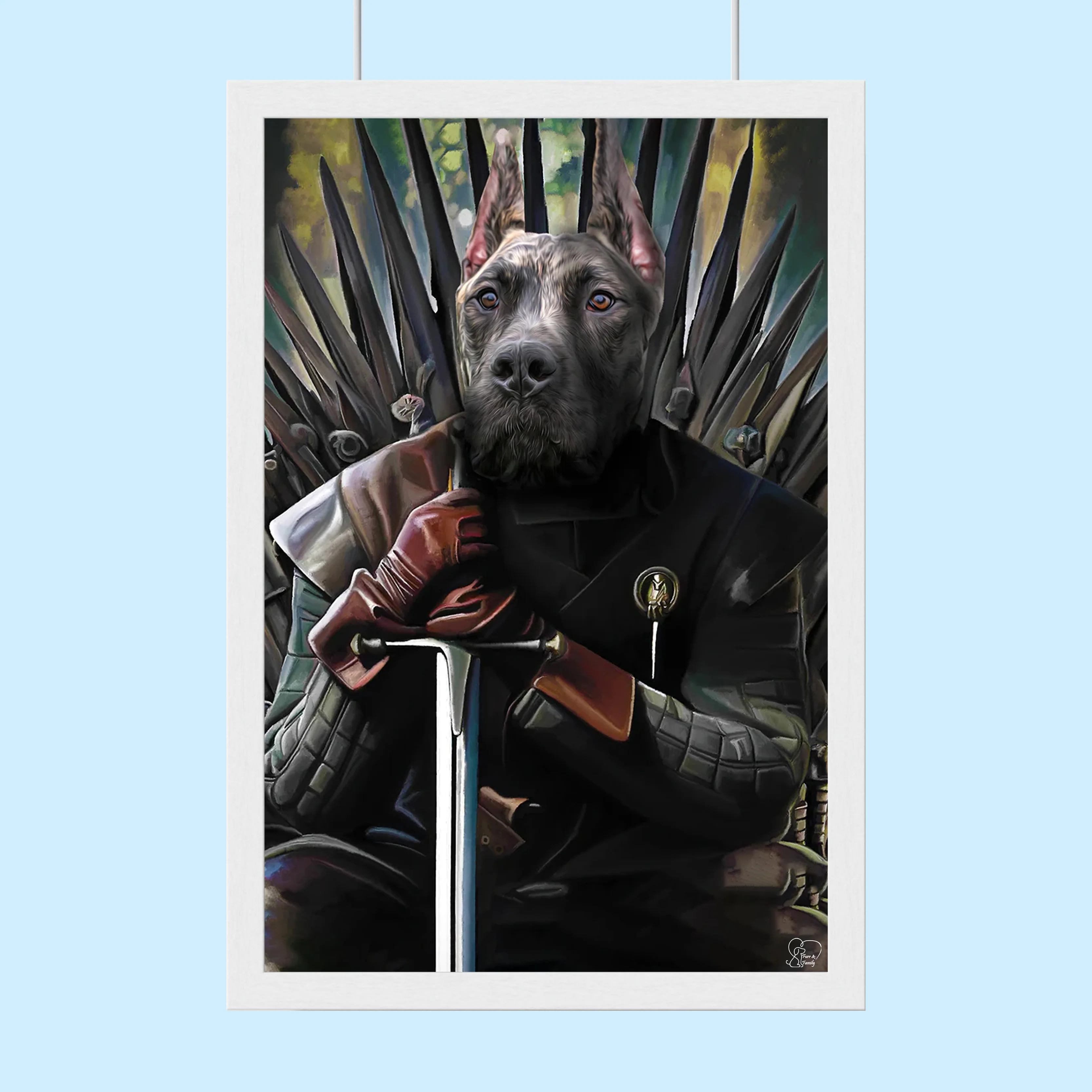 Pet of the King GOT Portrait - Custom Pet Portrait
