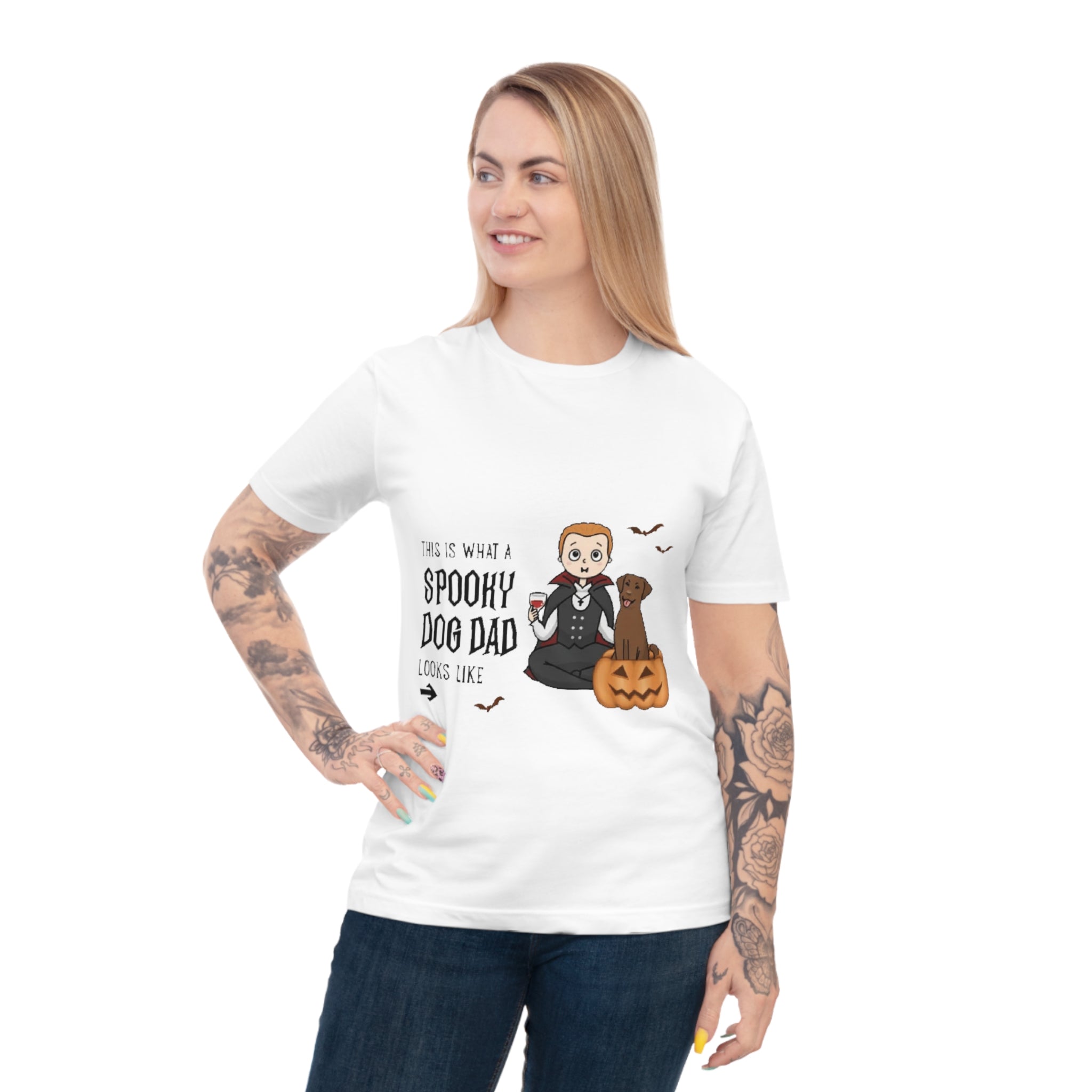 Spooky Dad that Love Dog so much | Unisex Classic Long Sleeve T-Shirt