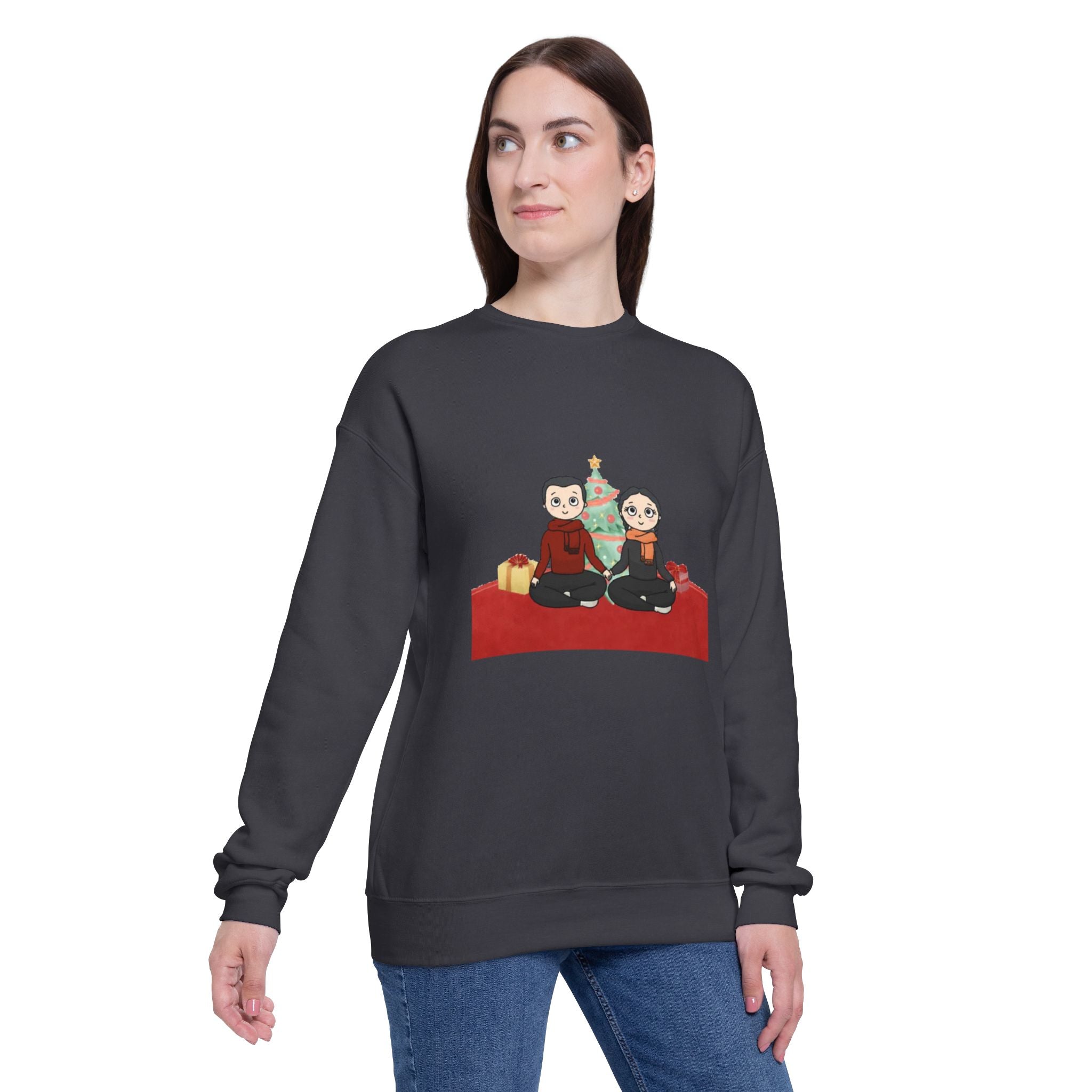 Christmas and my Mrs. Forever | Unisex Drop Shoulder Sweatshirt