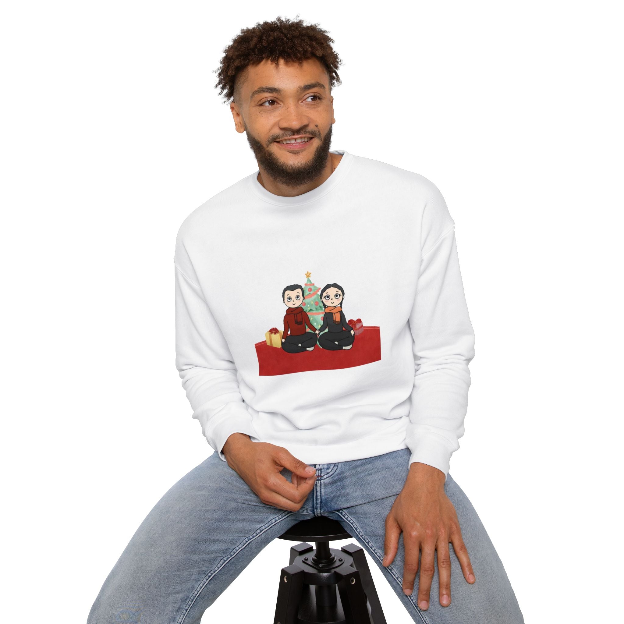 Christmas and my Mrs. Forever | Unisex Drop Shoulder Sweatshirt