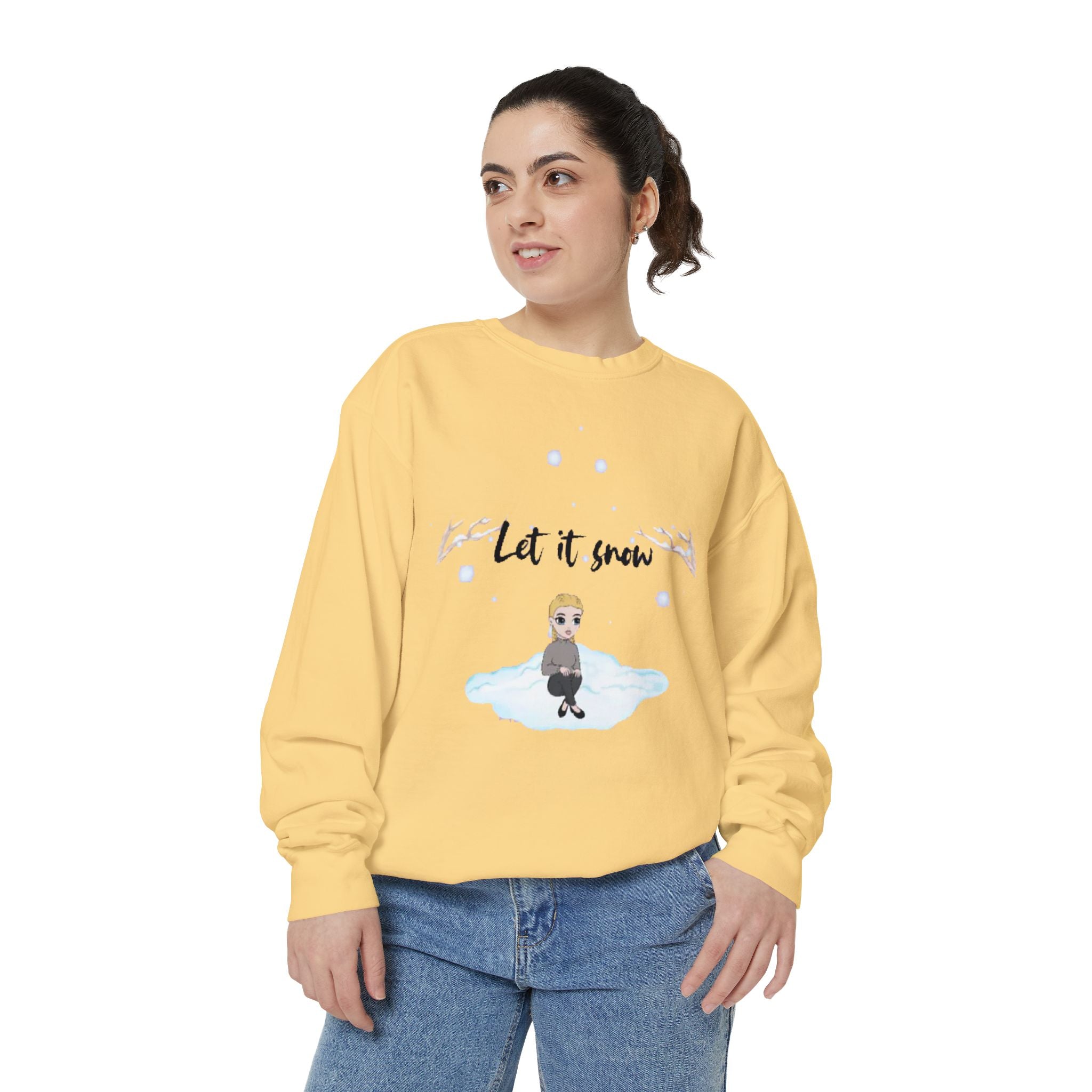 Halloween is Better with a Cat | Unisex Garment-Dyed Sweatshirt