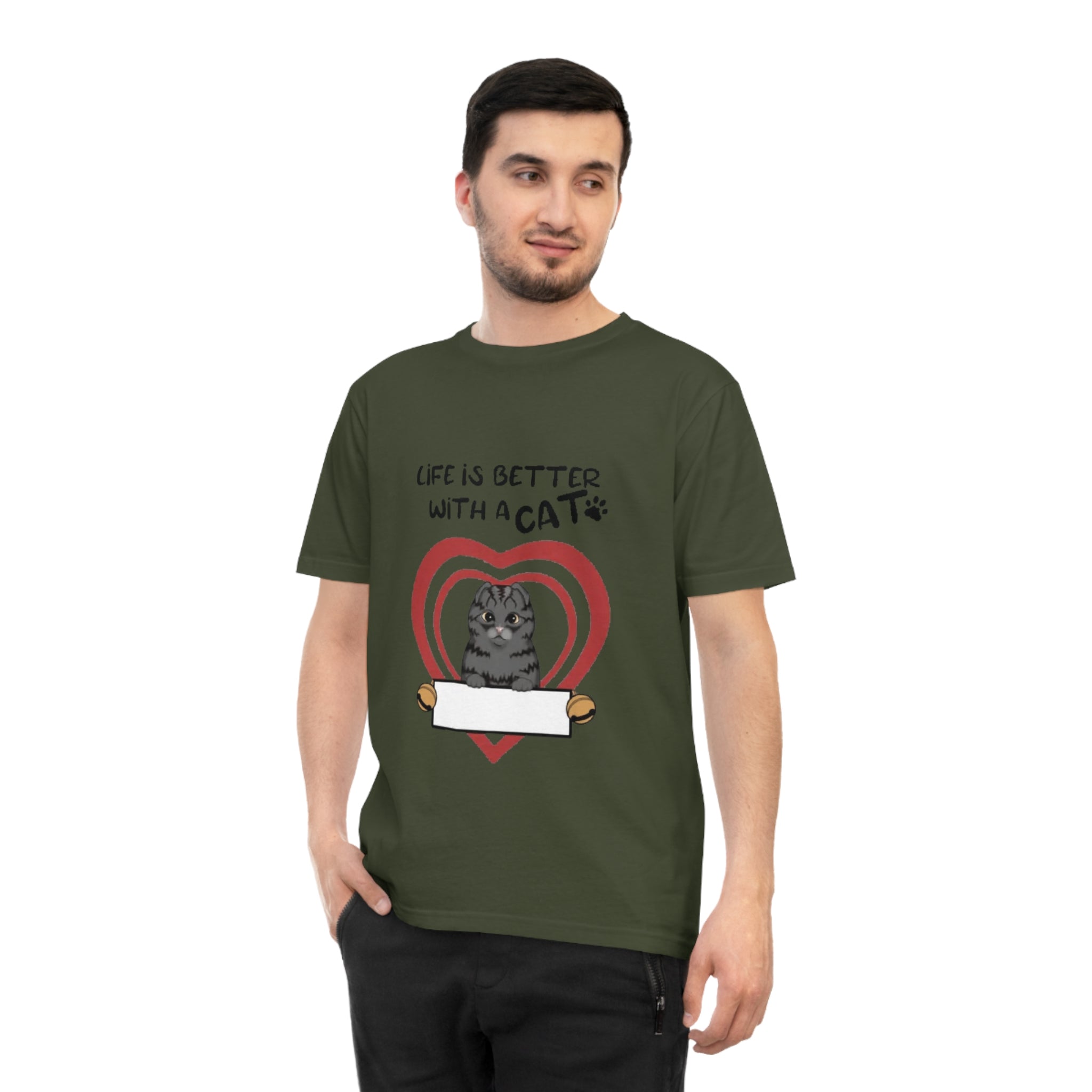 Life is Better with a Cat | Unisex Heavy Cotton Tee