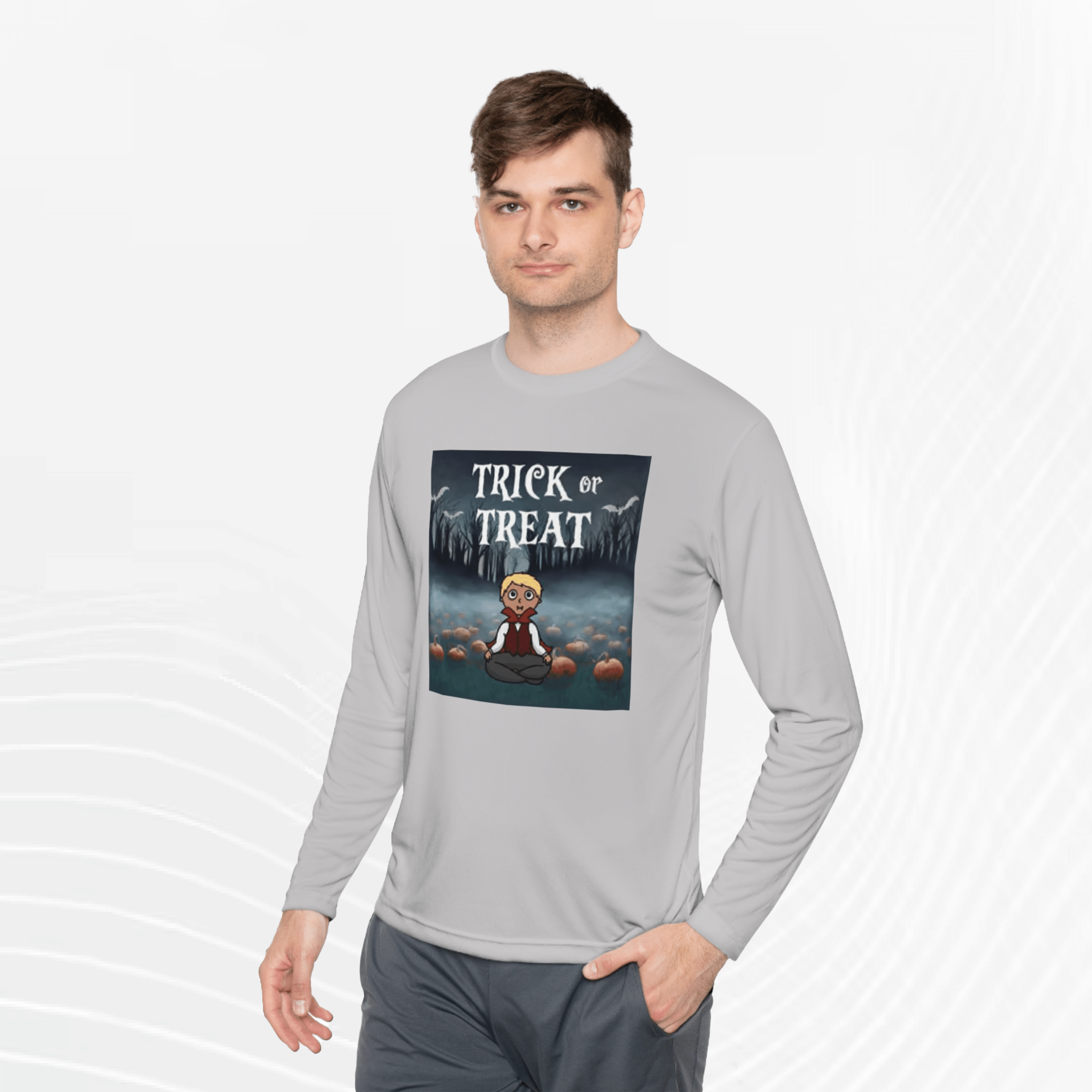 Trick or Treat | Unisex Lightweight Long Sleeve Tee