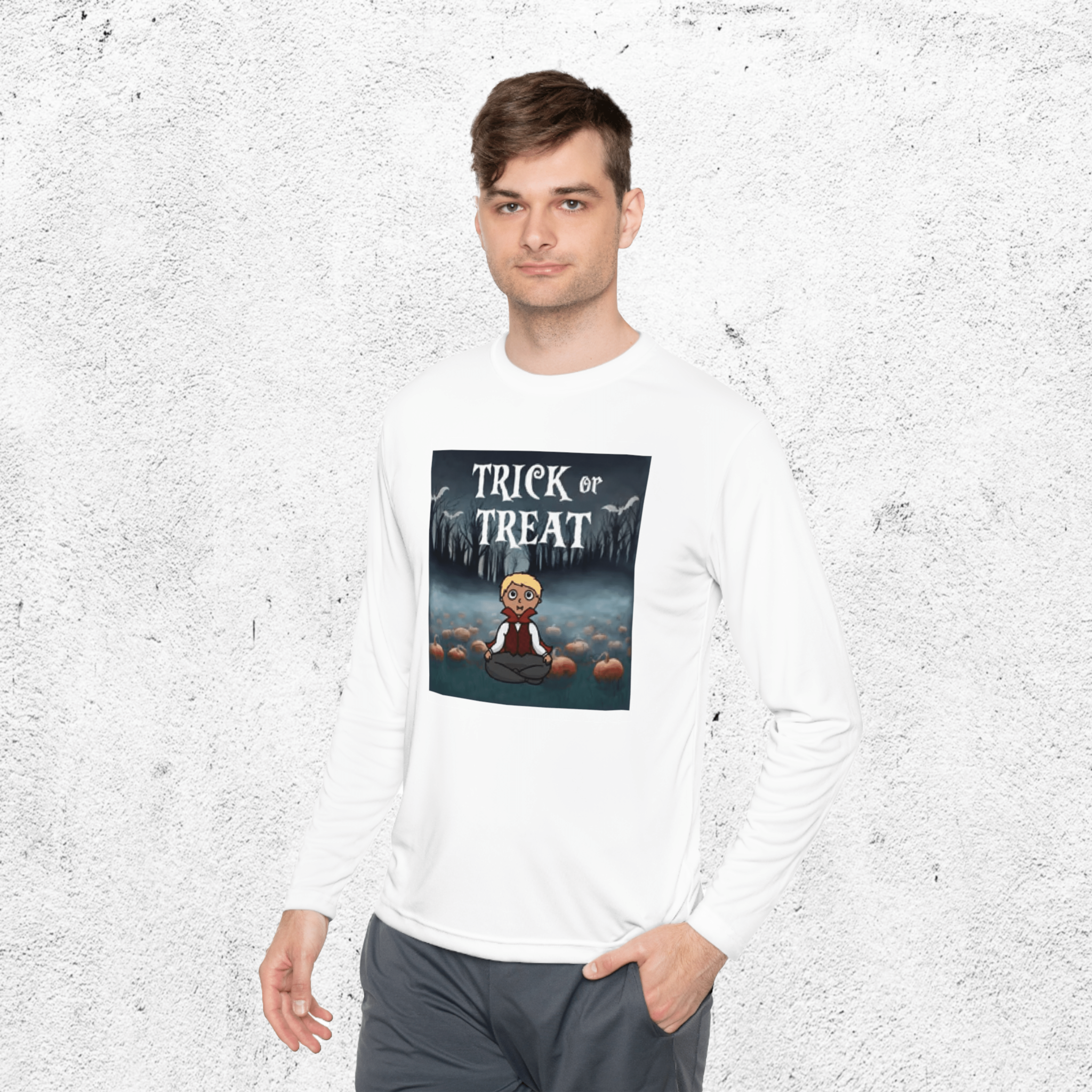 Trick or Treat | Unisex Lightweight Long Sleeve Tee