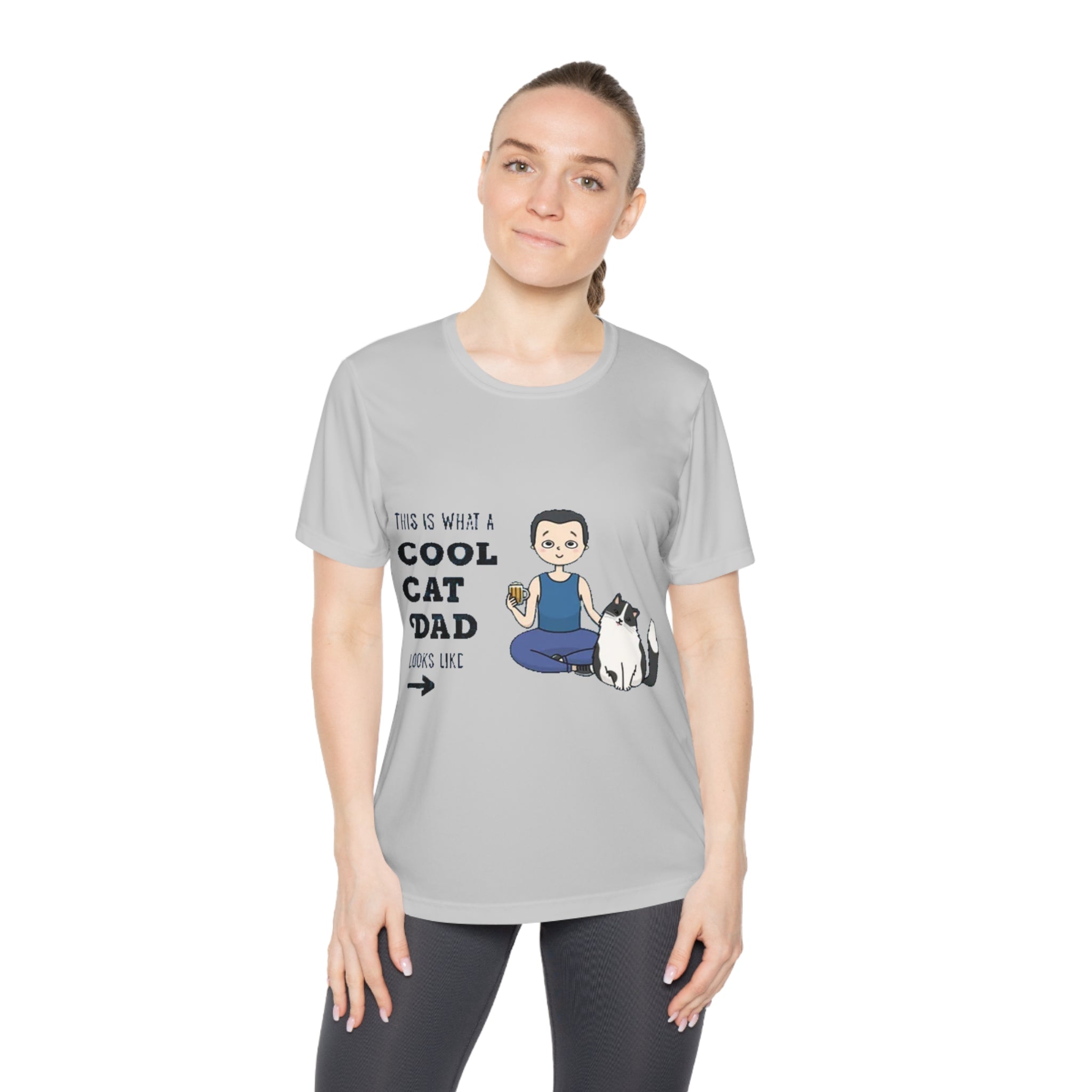 This is what a cool Cat Dad looks like | Ladies Competitor Tee