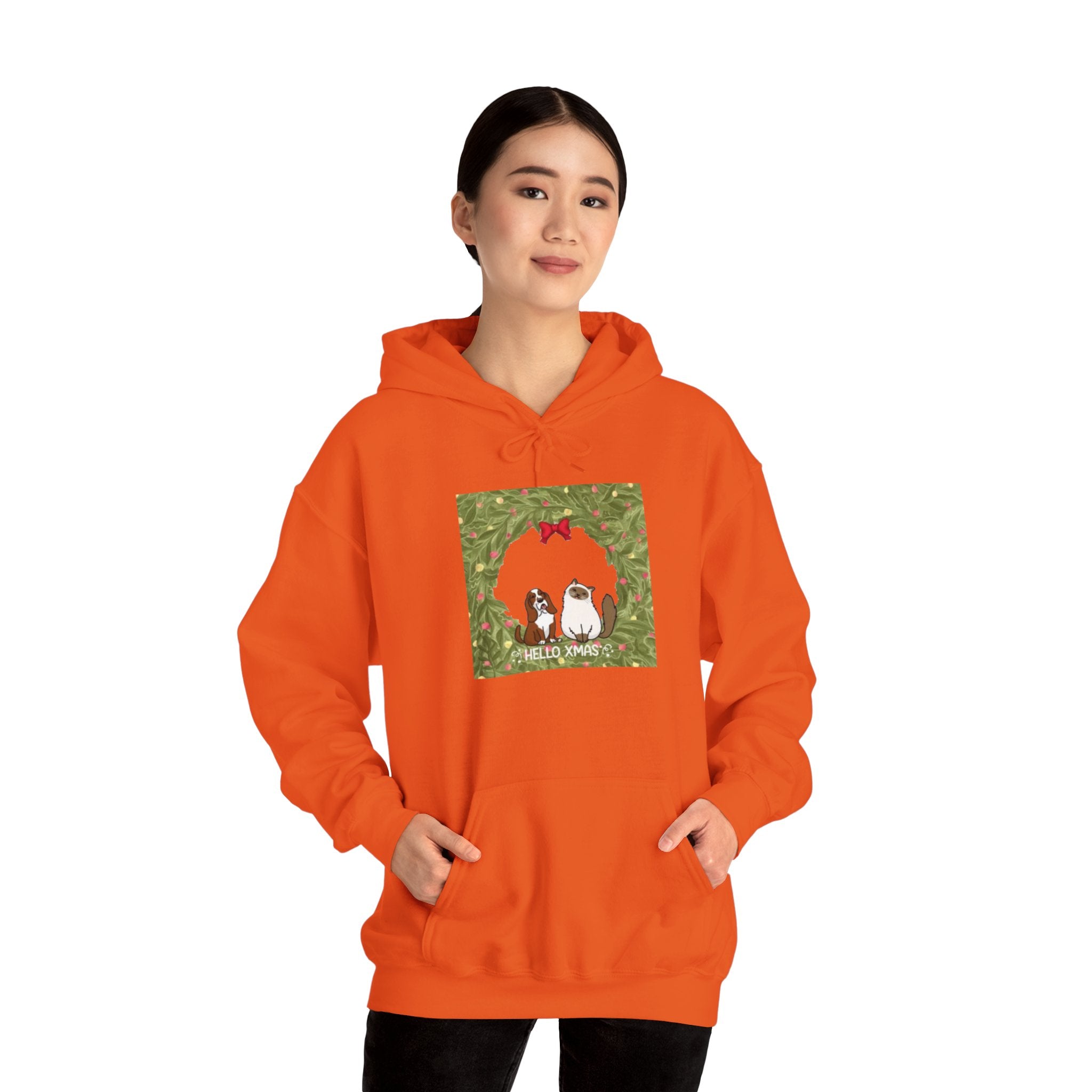 Hello XMAS | Unisex Dry Blend Hooded Sweatshirt