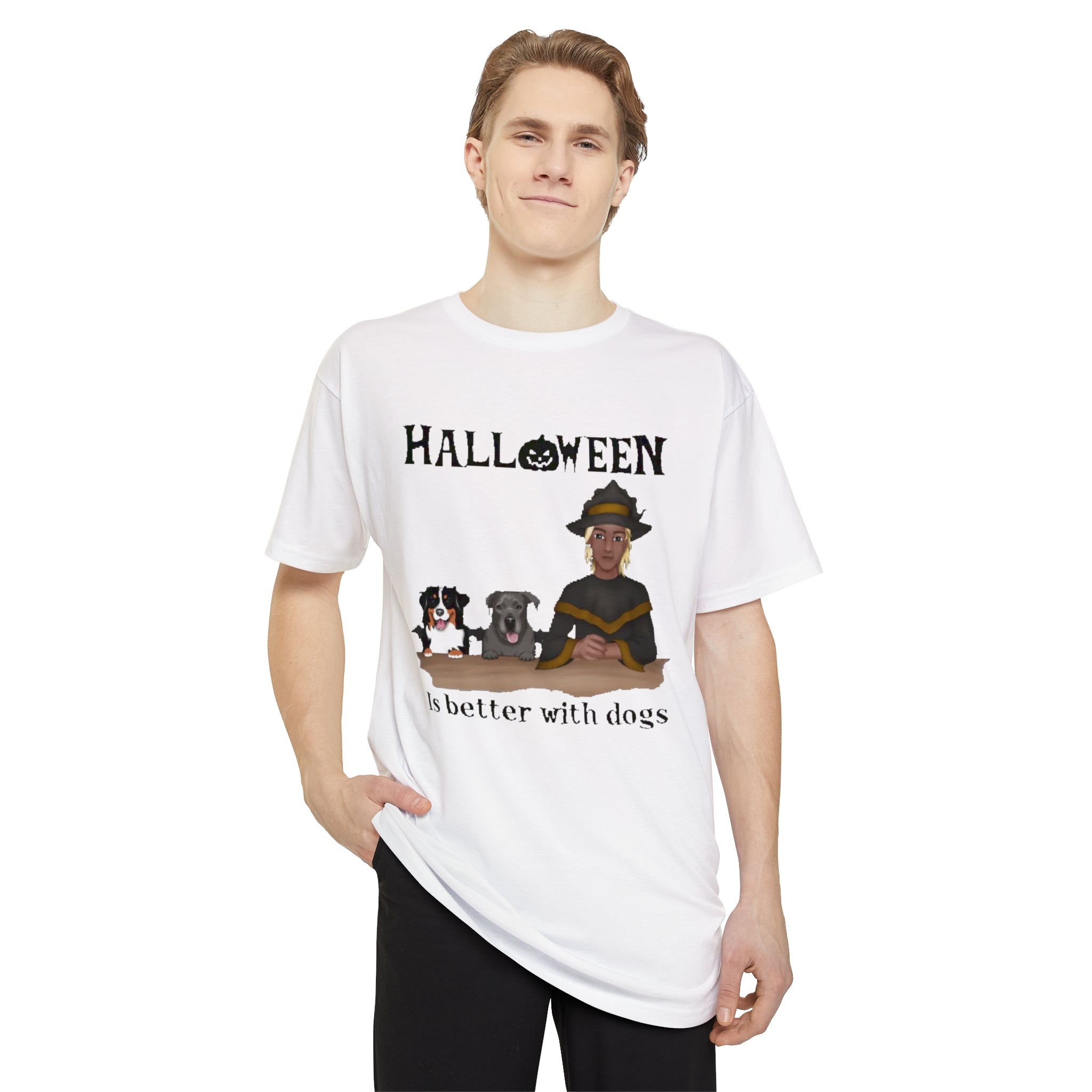 Halloween is better with Dogs | Unisex Long Body Urban Tee