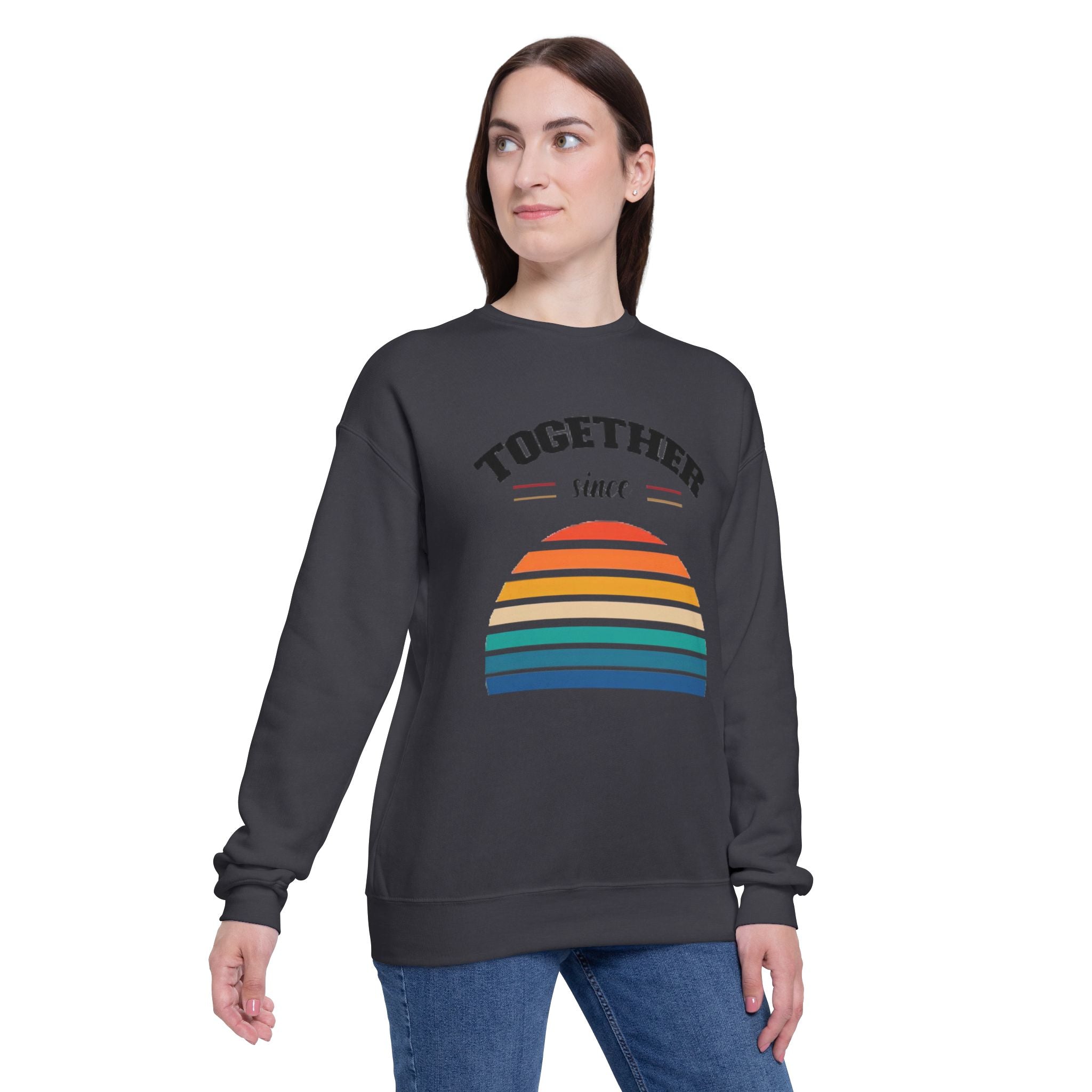 Together since | Unisex Drop Shoulder Sweatshirt