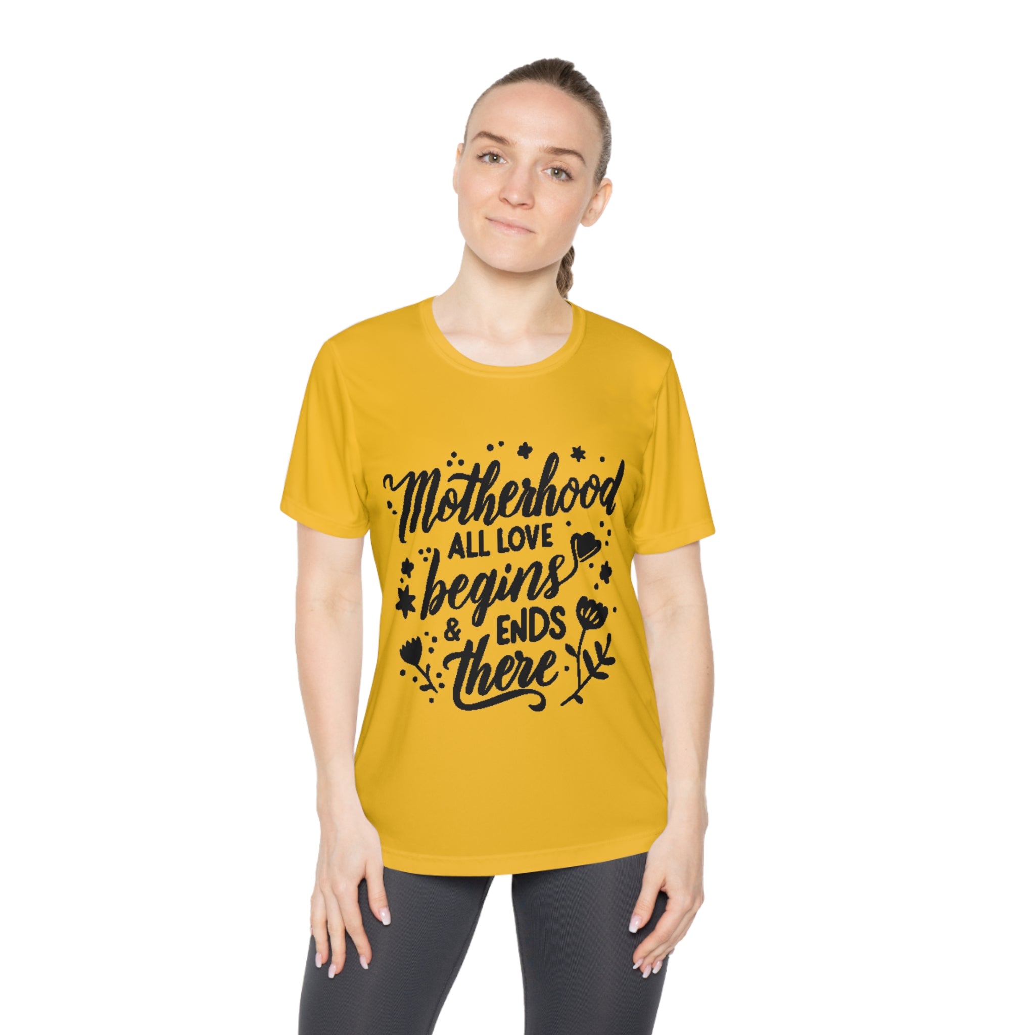 Motherhood All love begins ends there | Ladies Competitor Tee