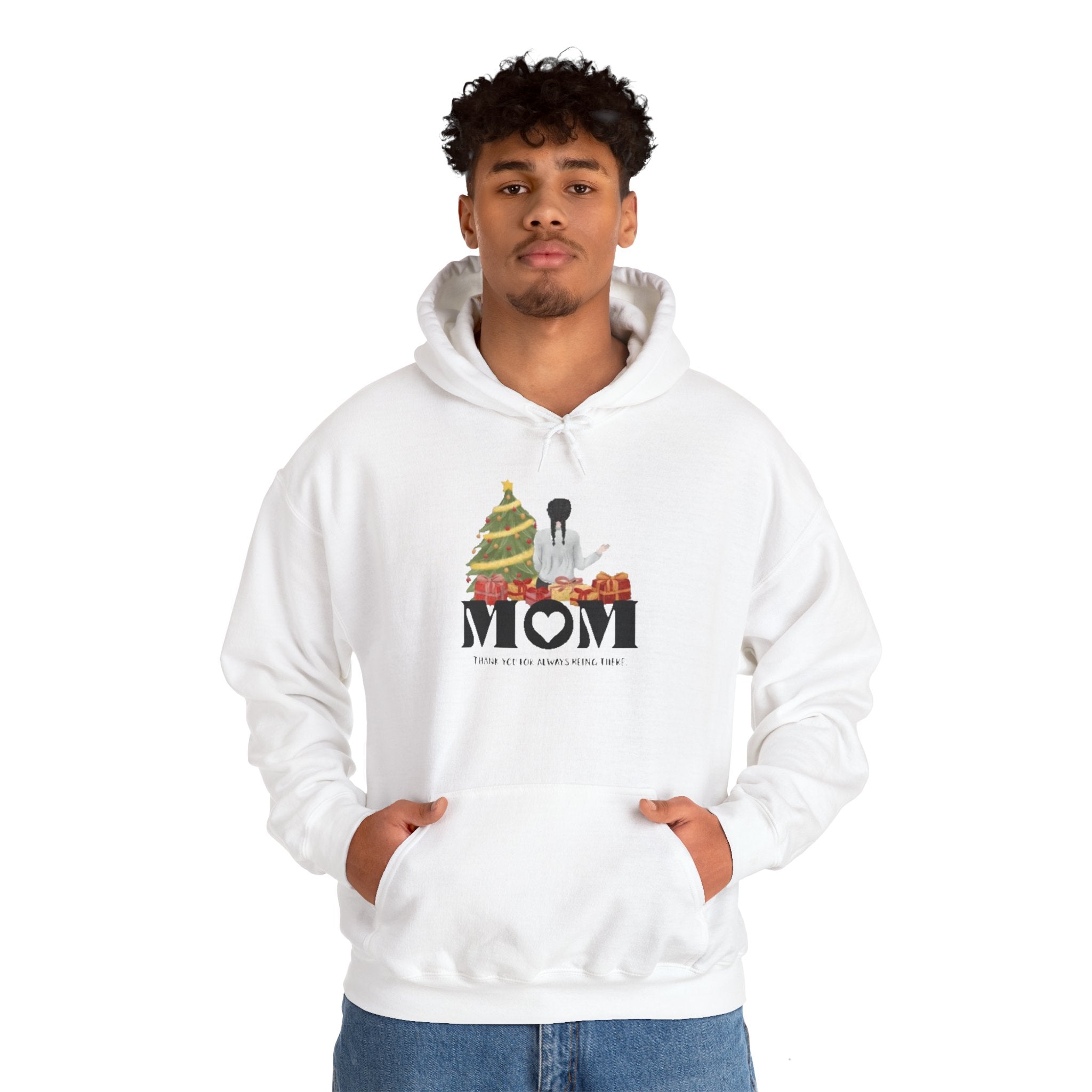 MOM thank you for always being there | Unisex Dry Blend Hooded Sweatshirt