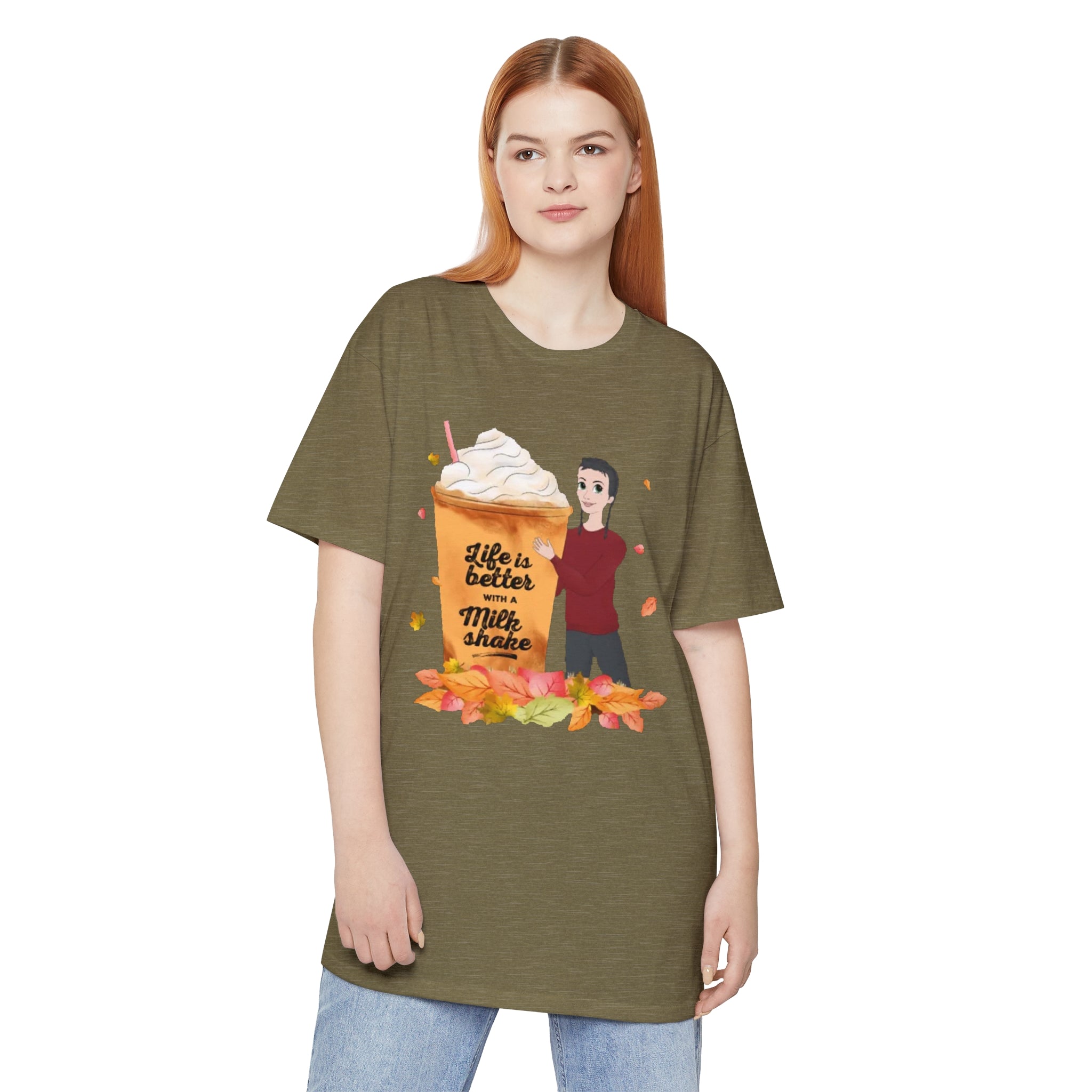 Life is better with a milk shake | Unisex Long Body Urban Tee