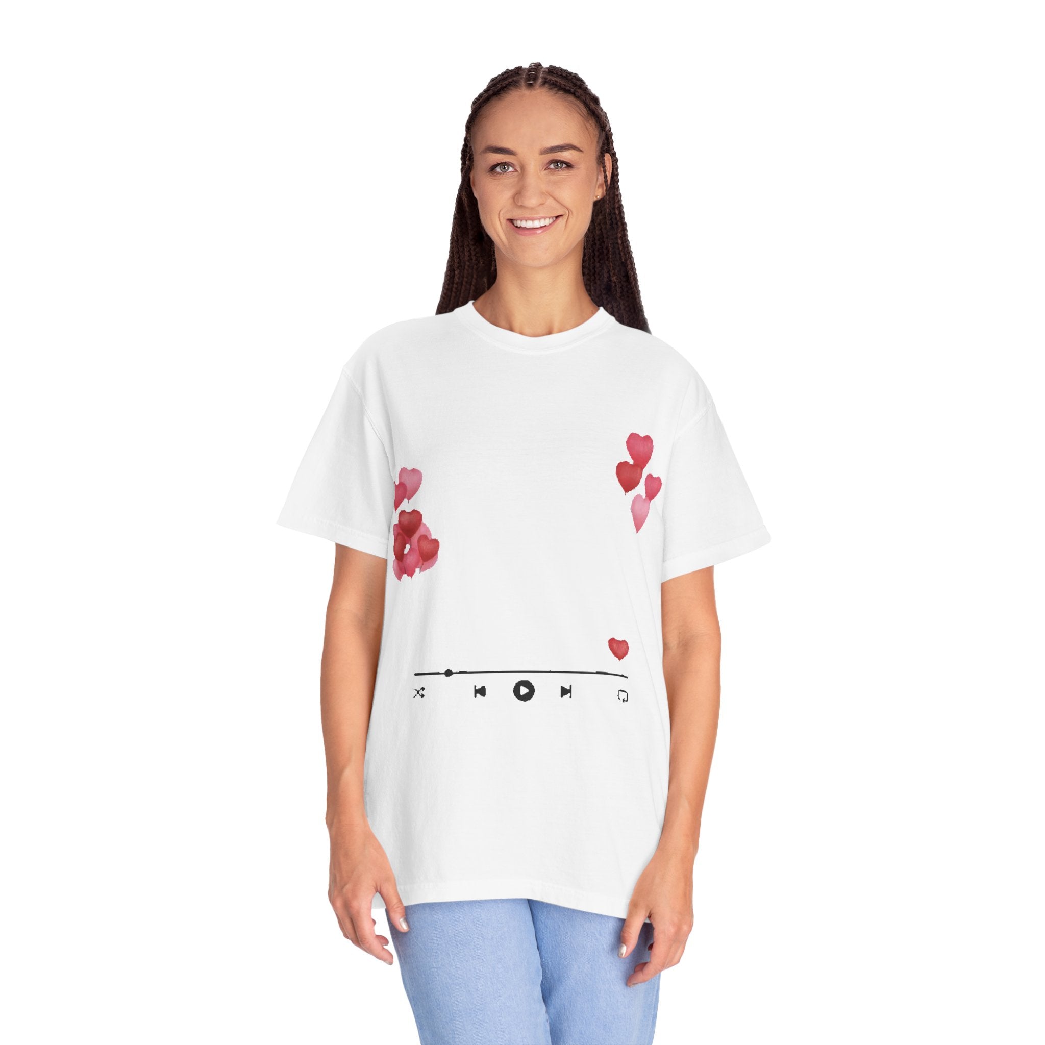 Custom Image with Music Player | Unisex Garment-Dyed T-shirt