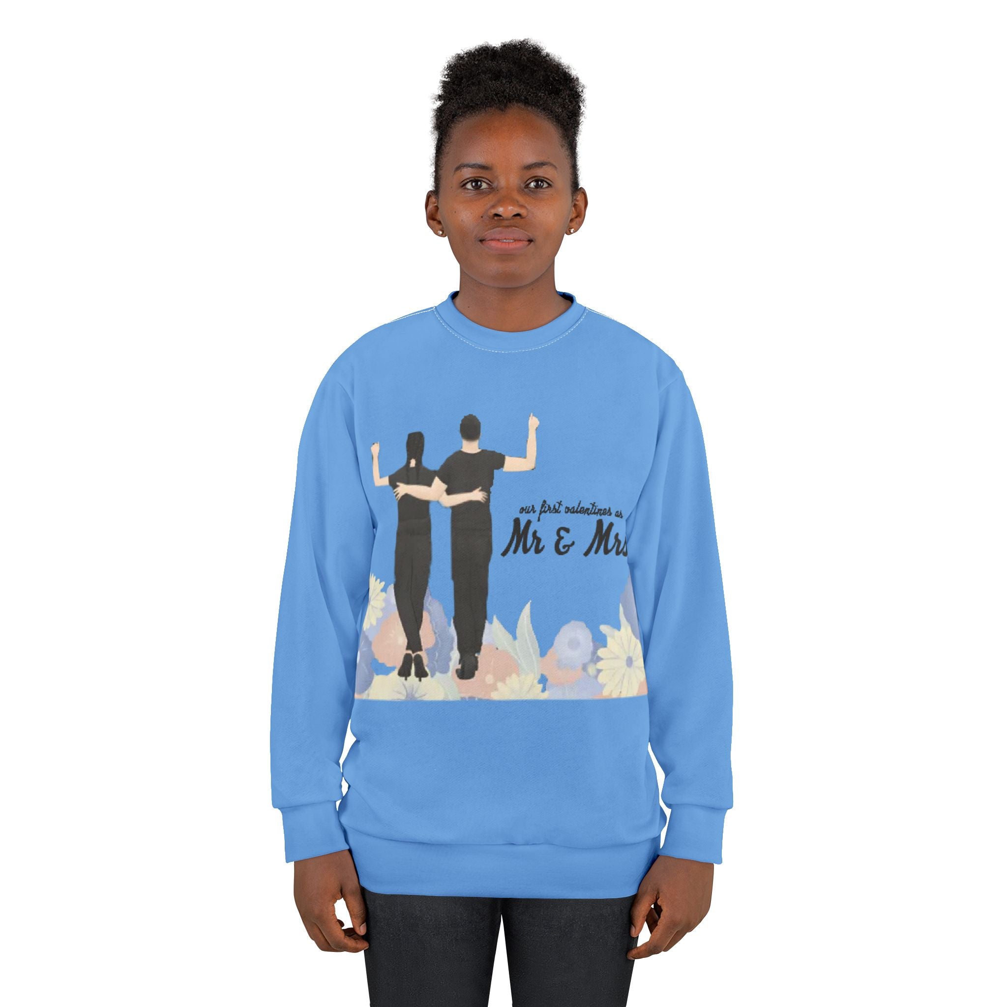 Our first Valentines as Mr. & Mrs. | Unisex Crew Sweatshirt