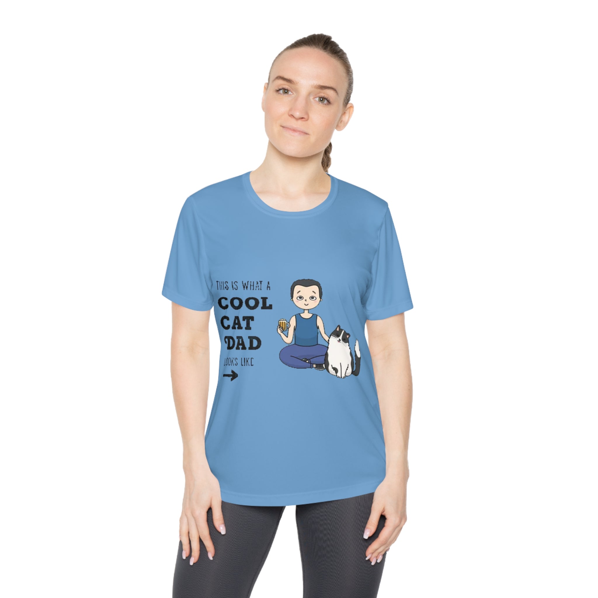 This is what a cool Cat Dad looks like | Ladies Competitor Tee