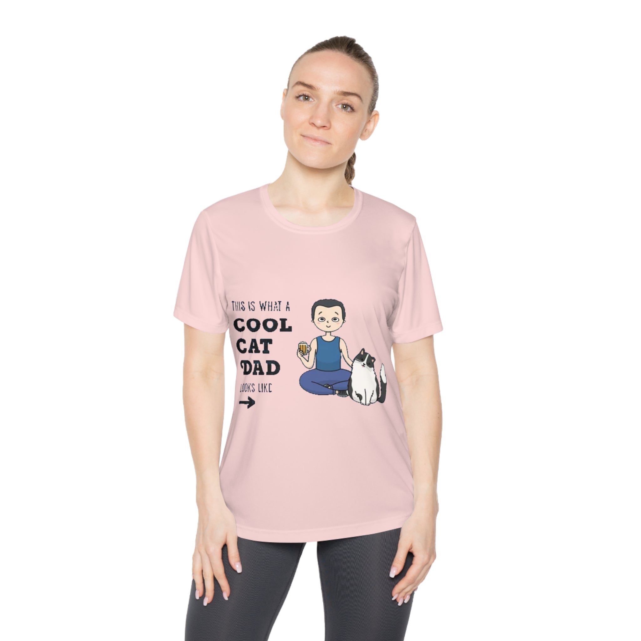 This is what a cool Cat Dad looks like | Ladies Competitor Tee