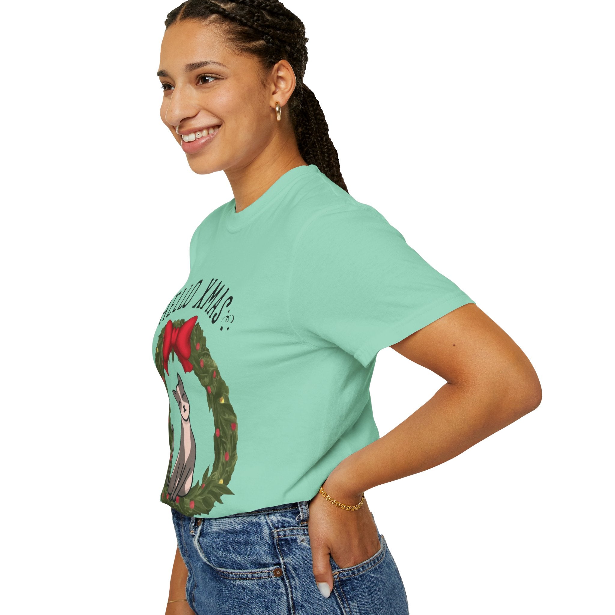 Hello XMAS | Unisex Garment-Dyed T-shirt