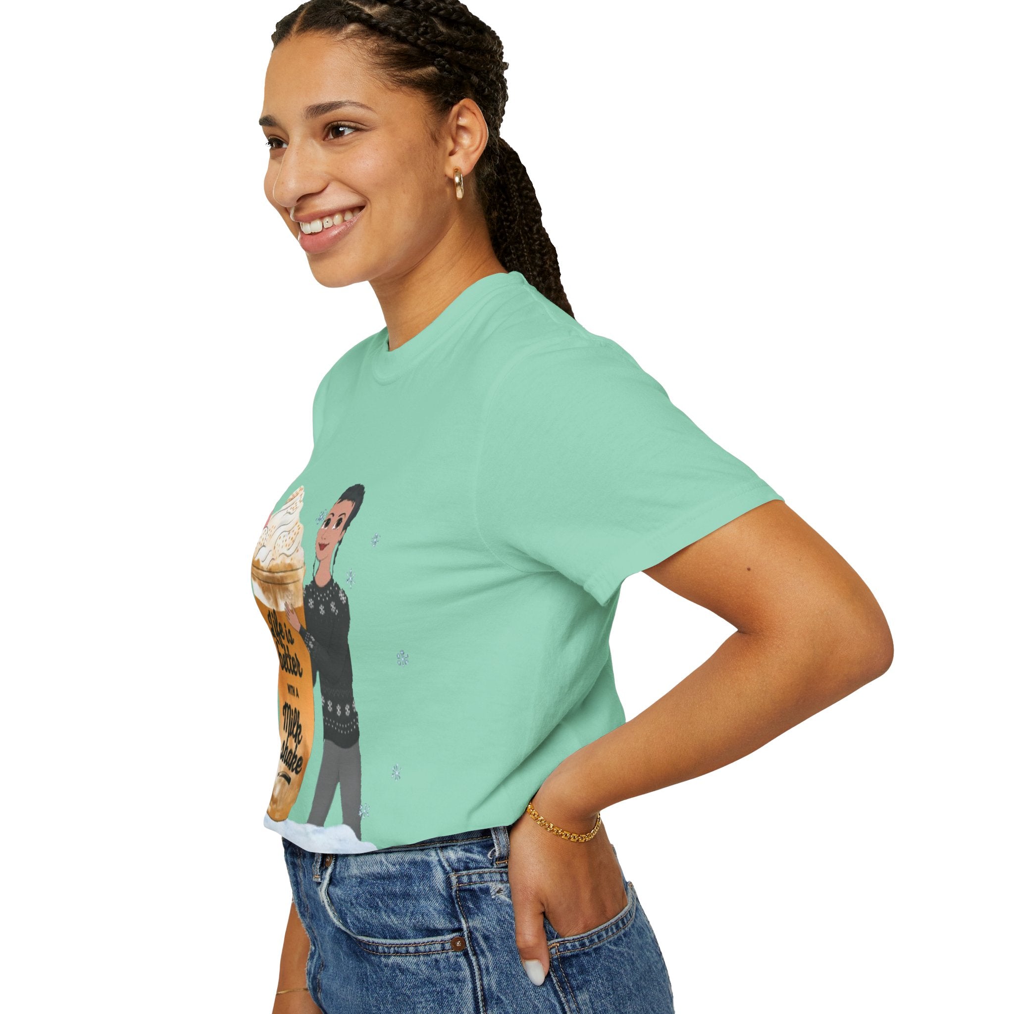 Life is better with a ilkshake | Unisex Garment-Dyed T-shirt