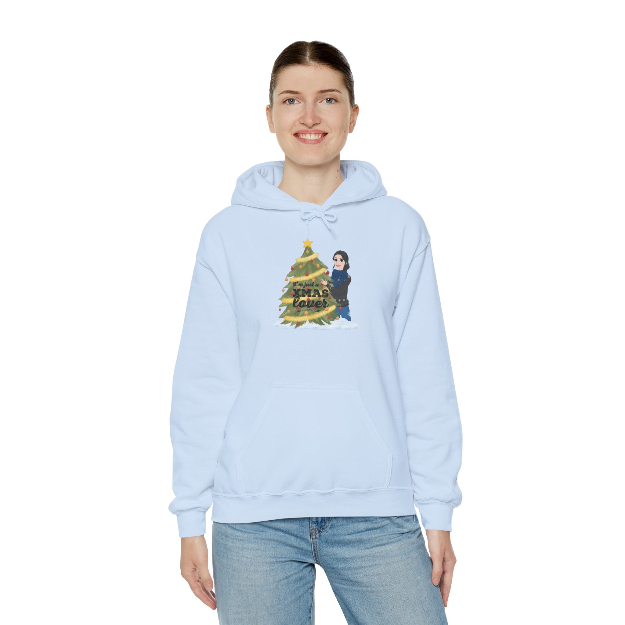 I'm just a XMAS lover | Unisex Dry Blend Hooded Sweatshirt