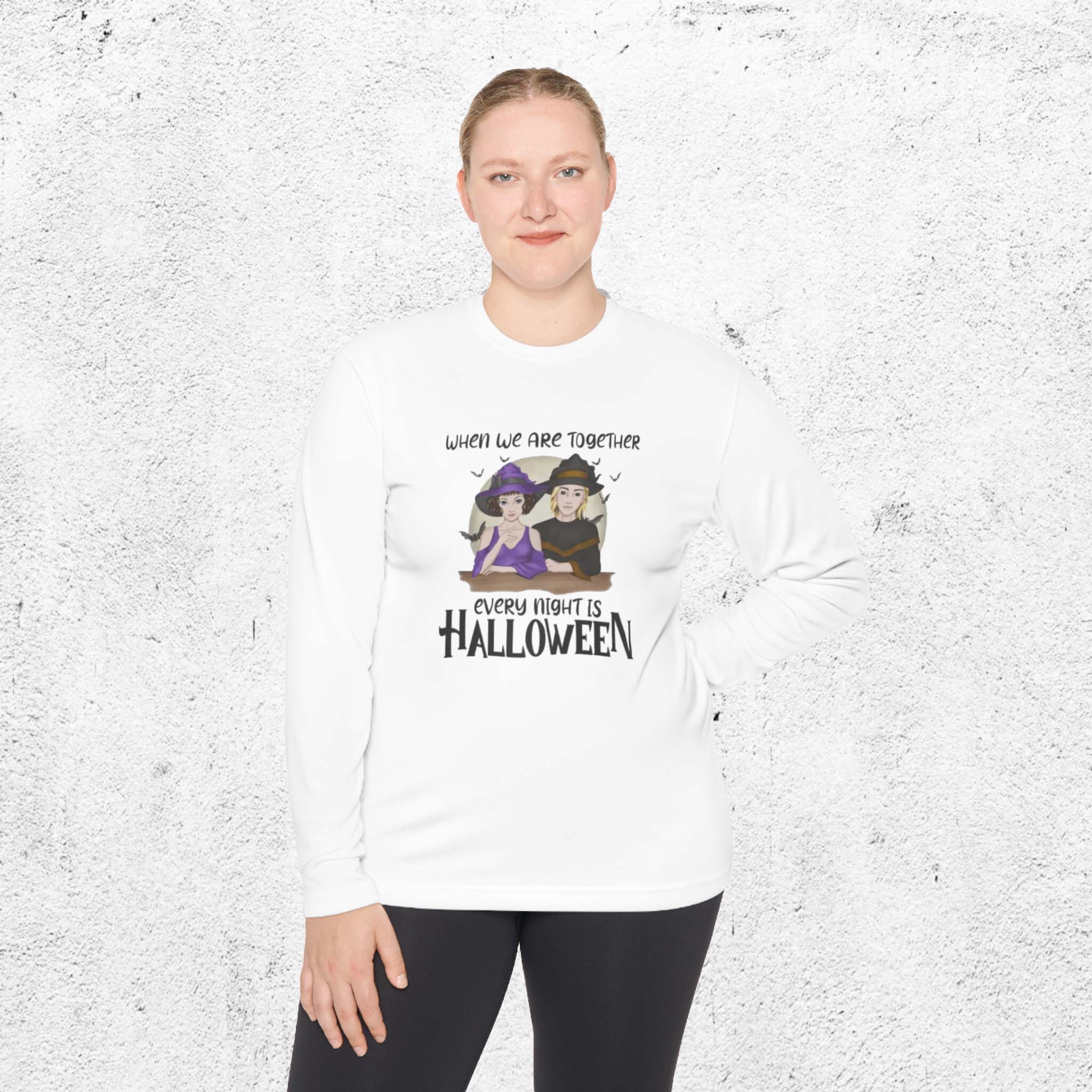 When we are together every night is Halloween | Unisex Lightweight Long Sleeve Tee
