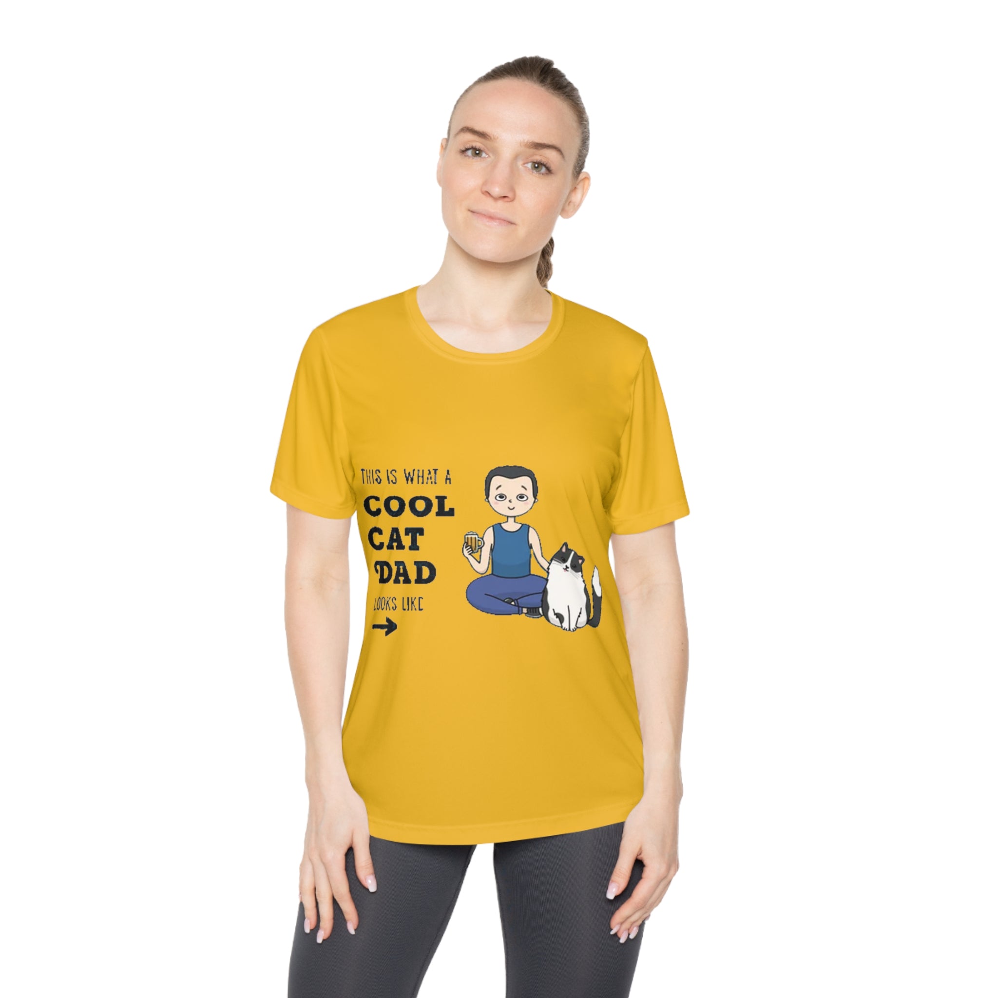 This is what a cool Cat Dad looks like | Ladies Competitor Tee