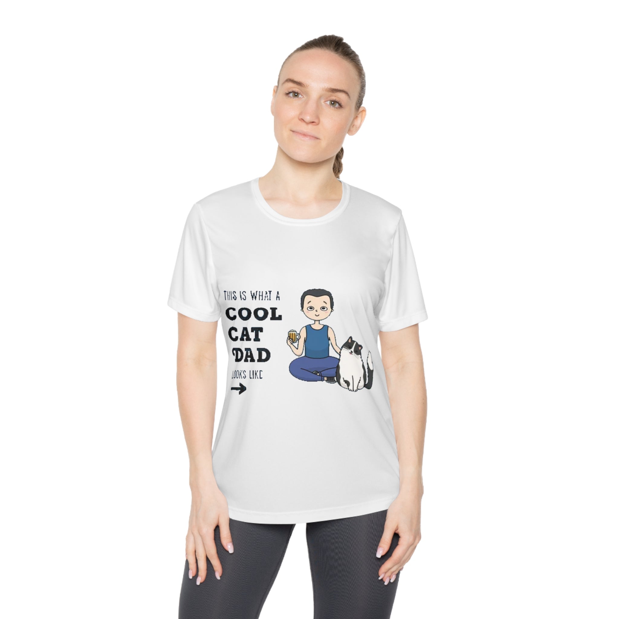 This is what a cool Cat Dad looks like | Ladies Competitor Tee