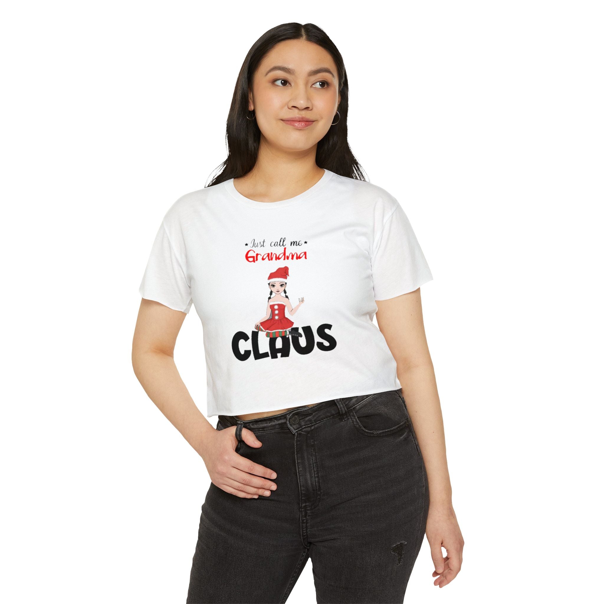 Just call me Grandma Claus | Women's Festival Crop Top