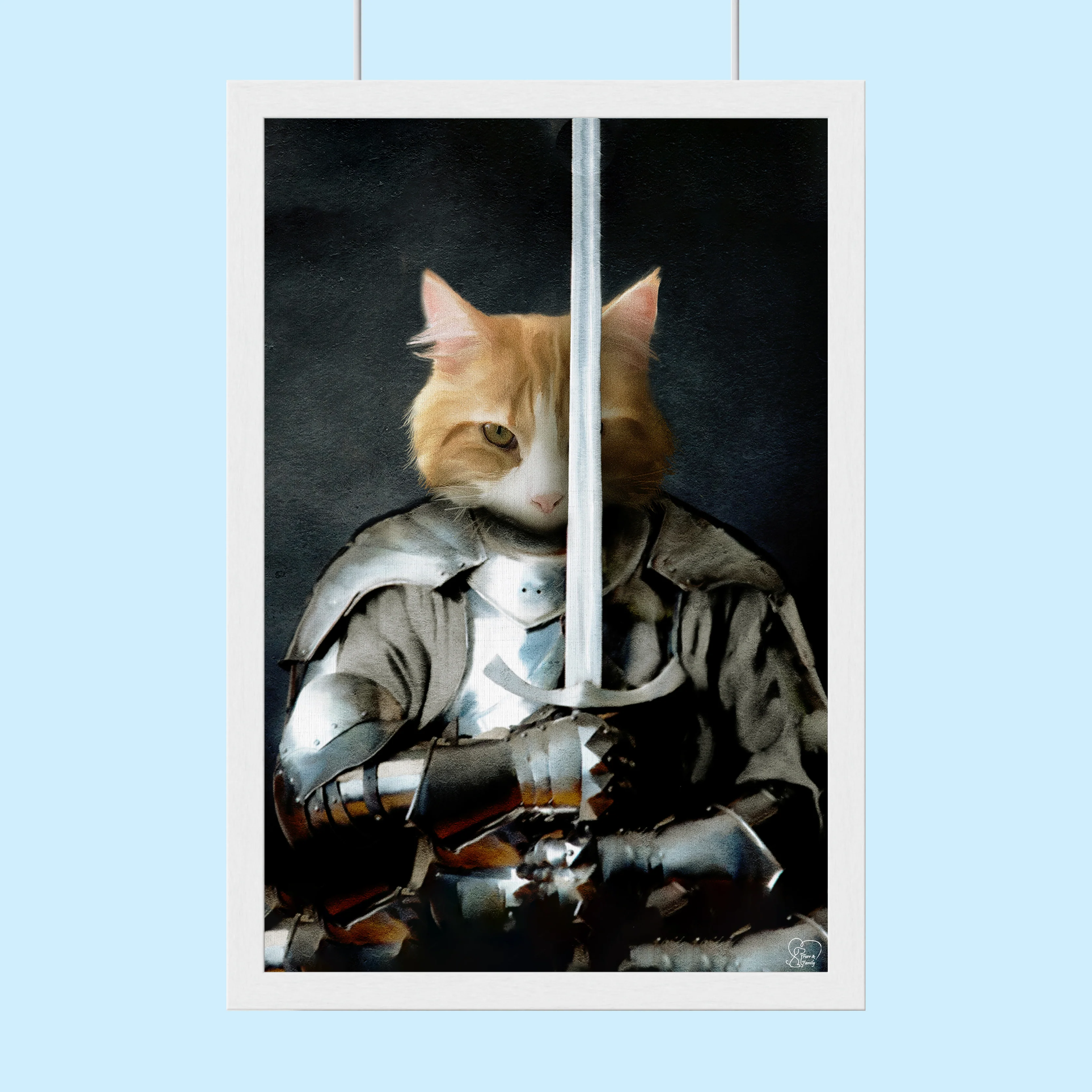 Pet Armed Warrior - Custom Pet Portrait
