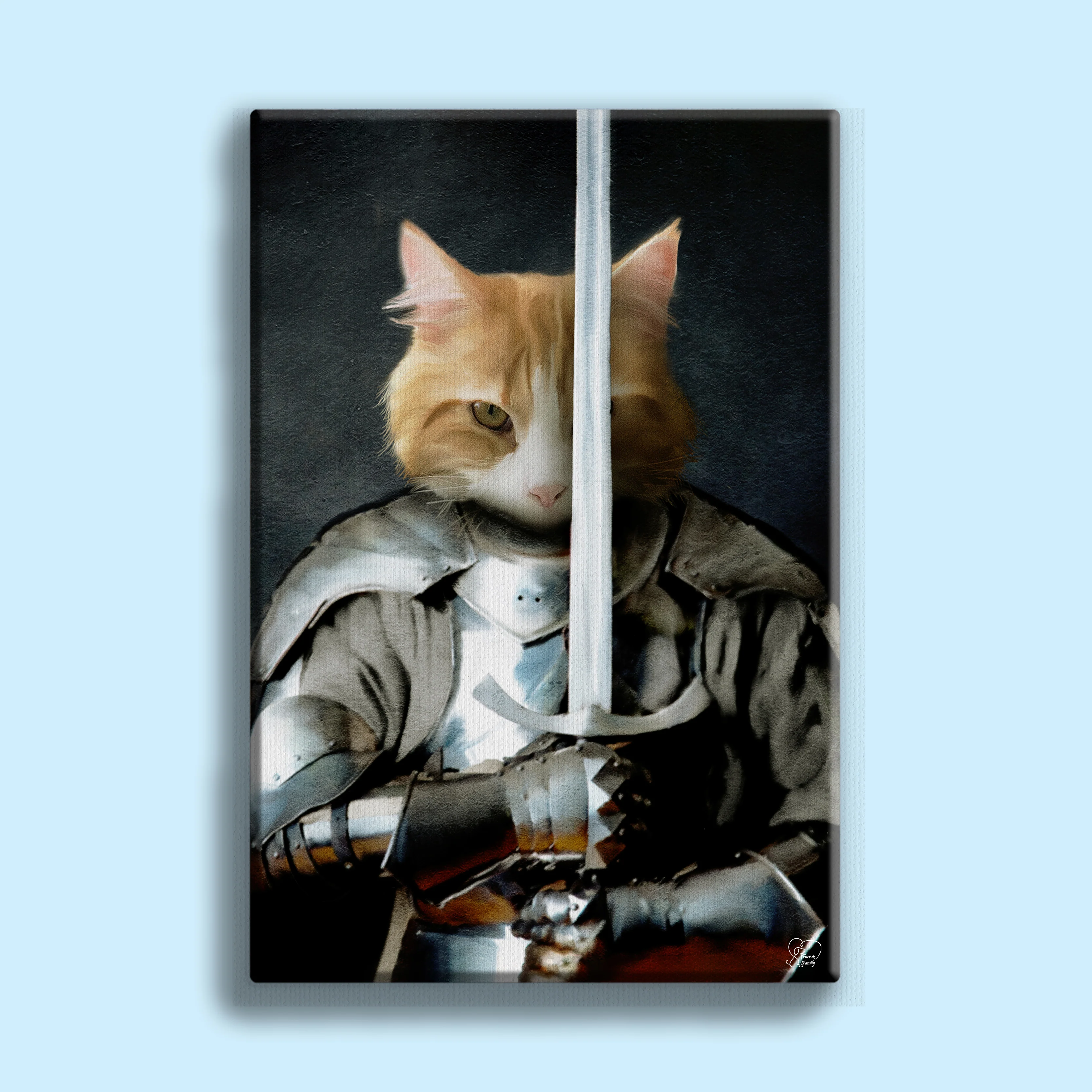 Pet Armed Warrior - Custom Pet Portrait