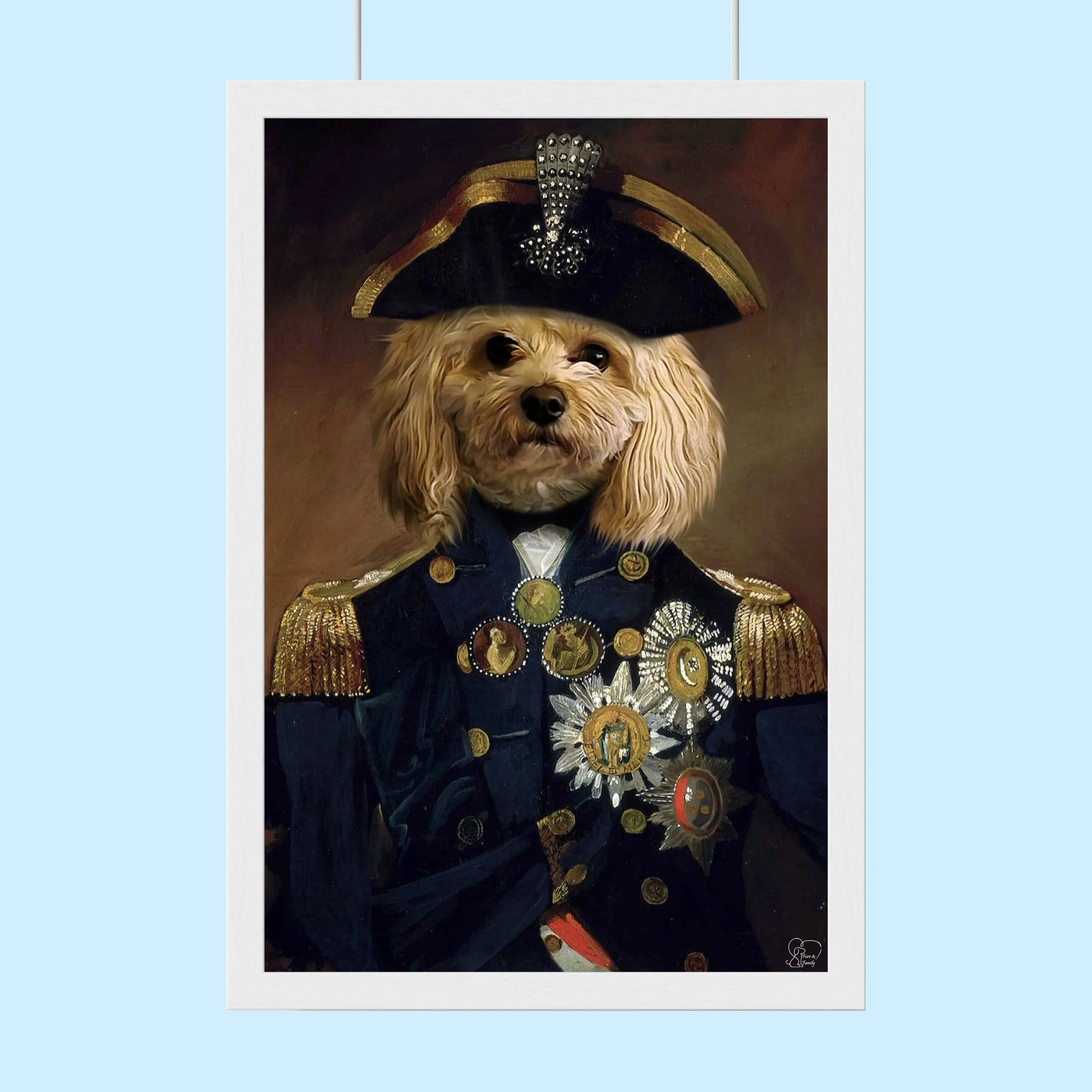 Lord Nelson Regal Pet Portrait | Custom Historical Pet Art