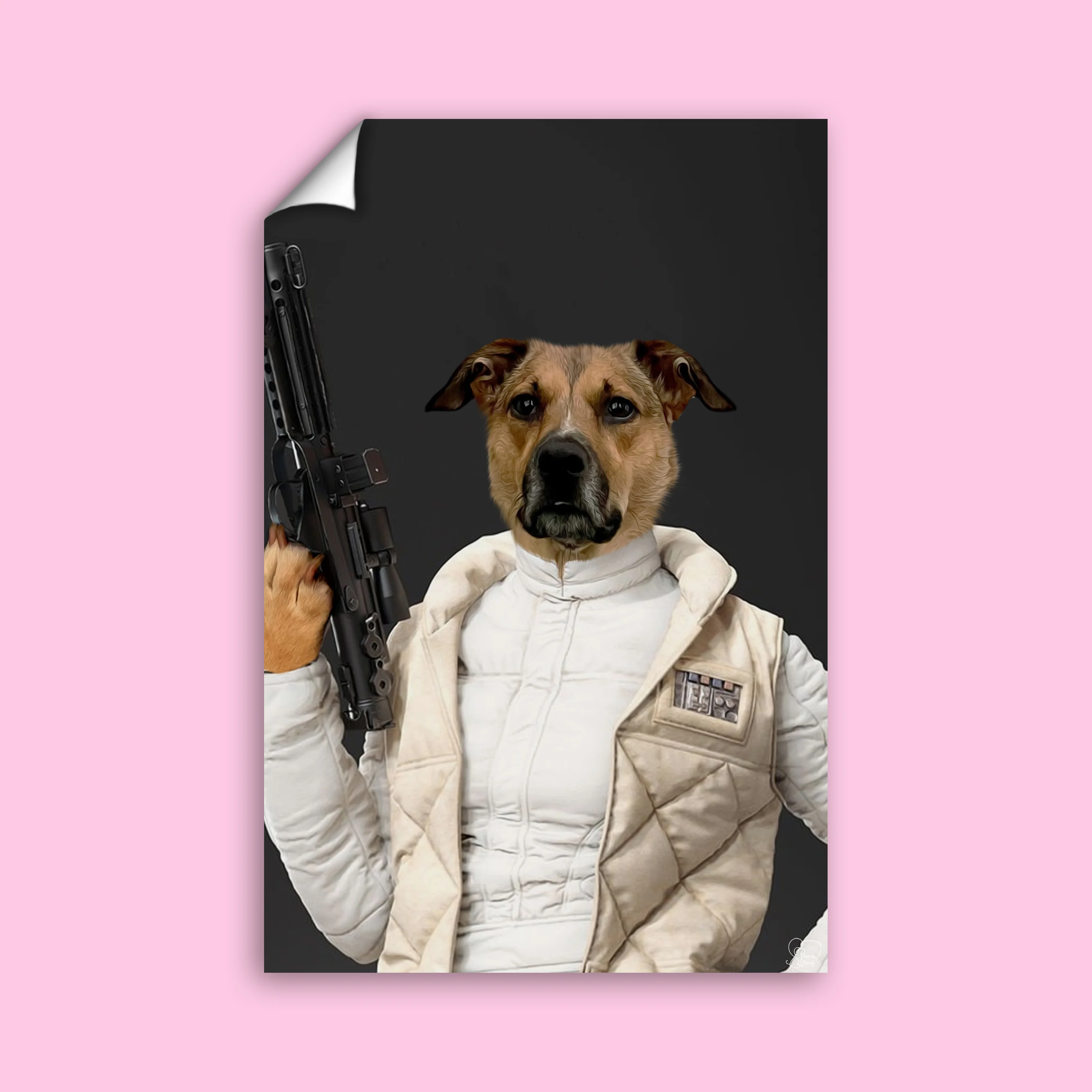 Princess Leia Star Wars - Custom Pet Portrait