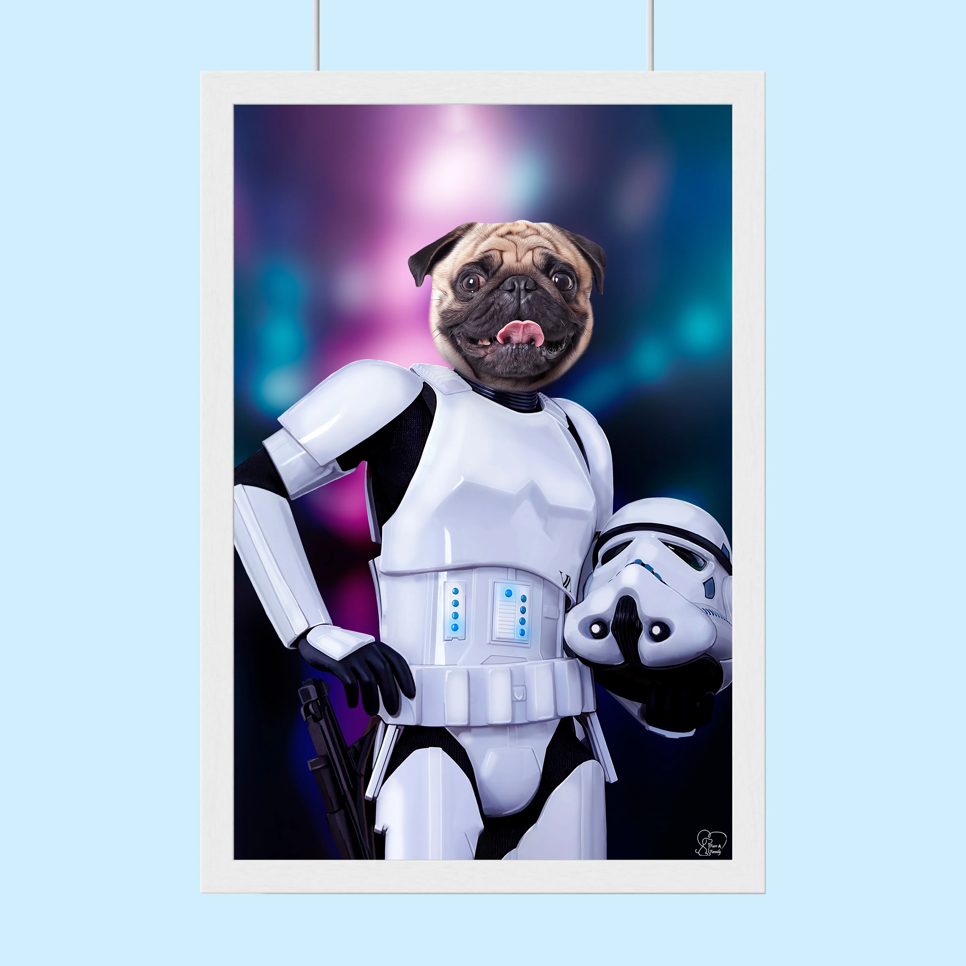 Storm Trooper Star Wars - Custom Pet Portrait