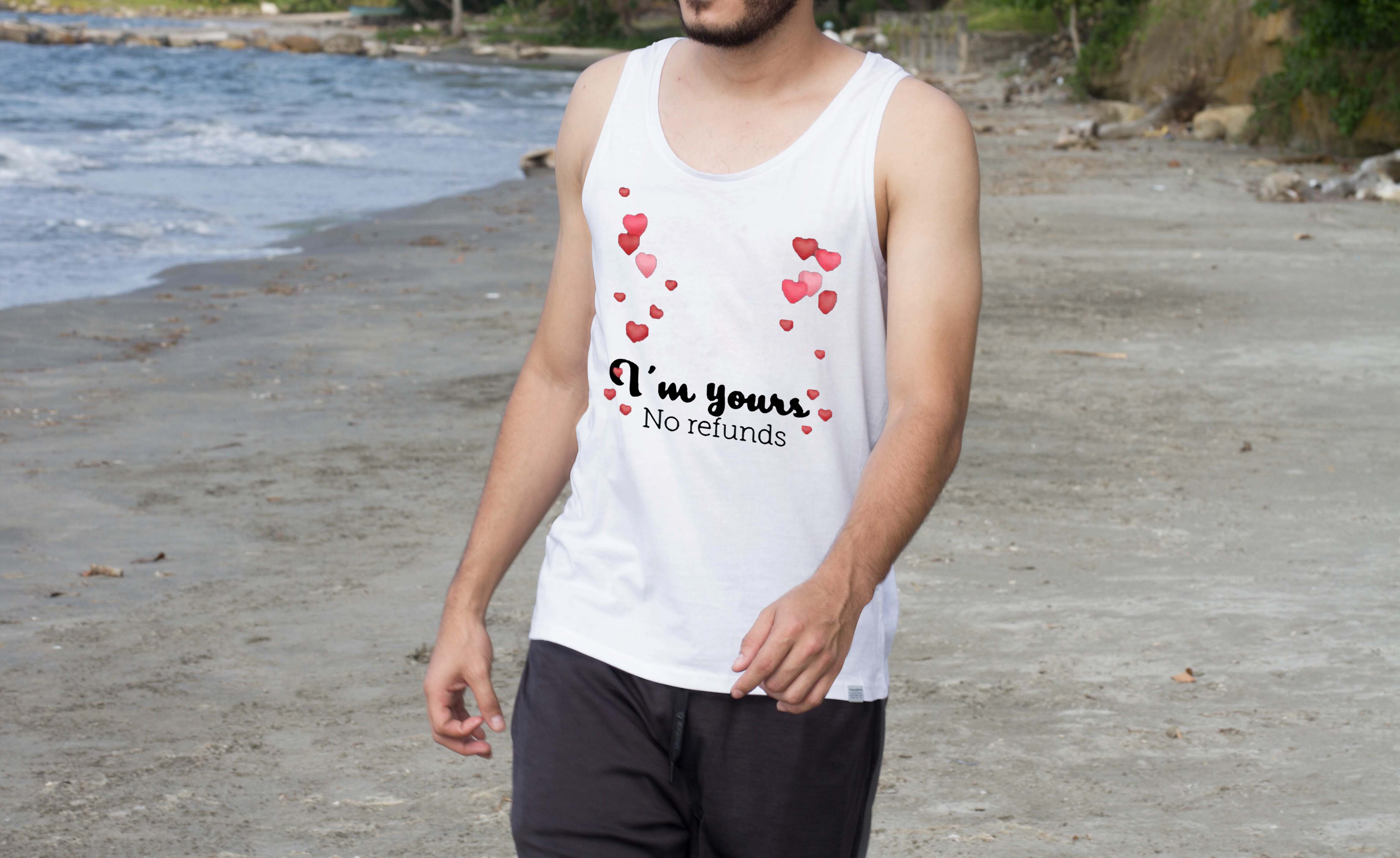 I'm yours. No Refunds | Women's Flowy Scoop Muscle Tank