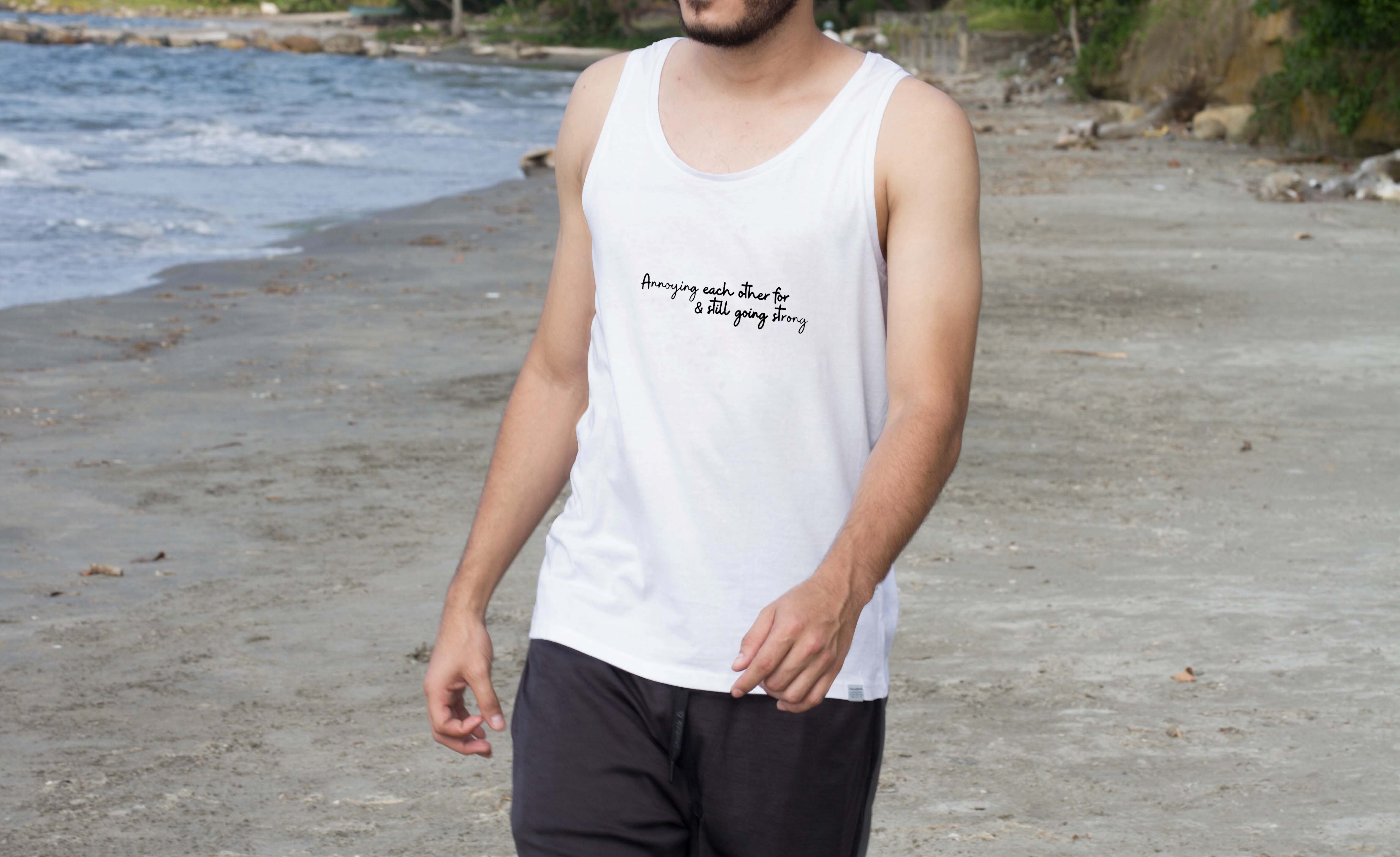 Annoying each other for and still going strong | Women's Flowy Scoop Muscle Tank