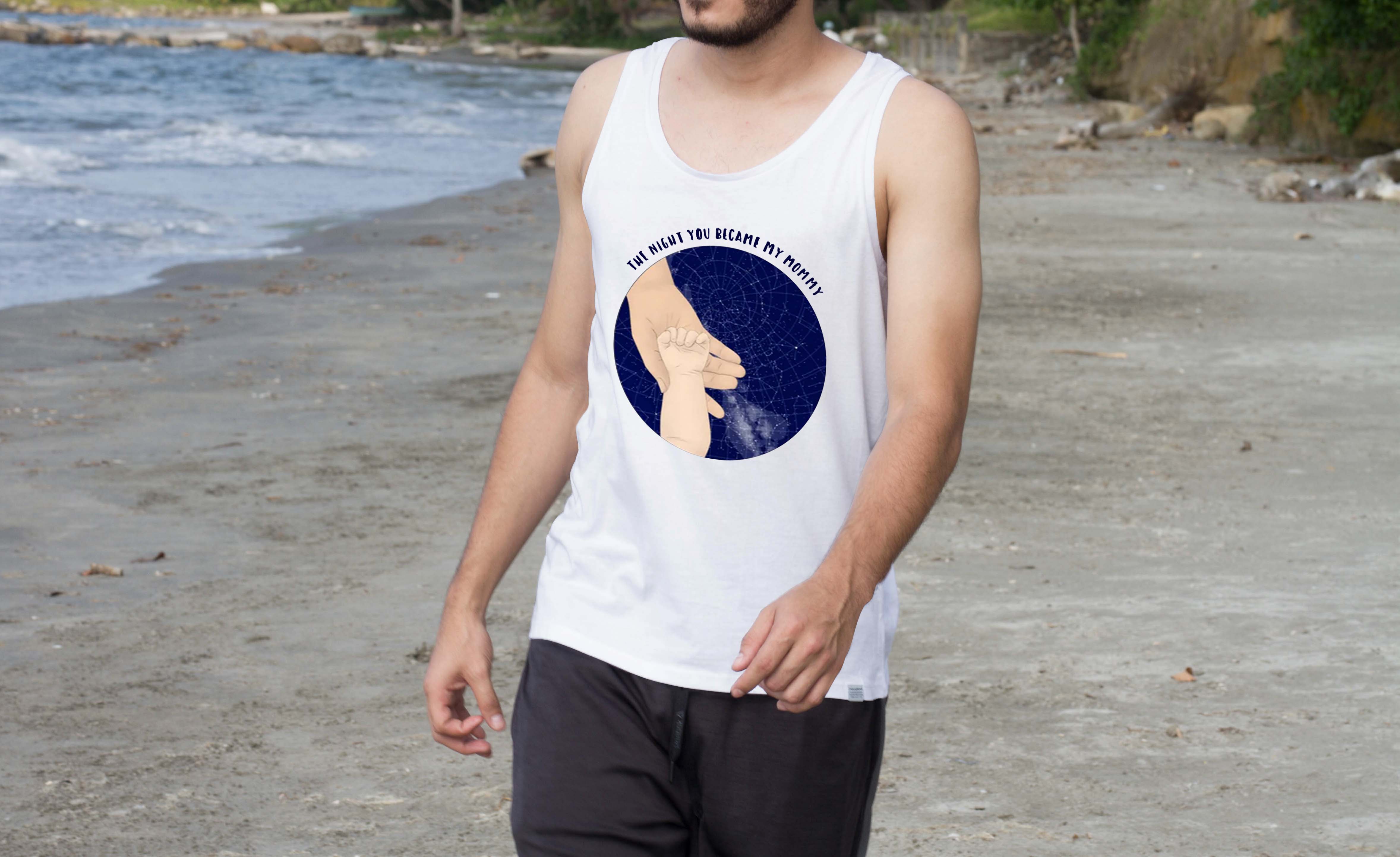 The night you became my mommy | Women's Flowy Scoop Muscle Tank