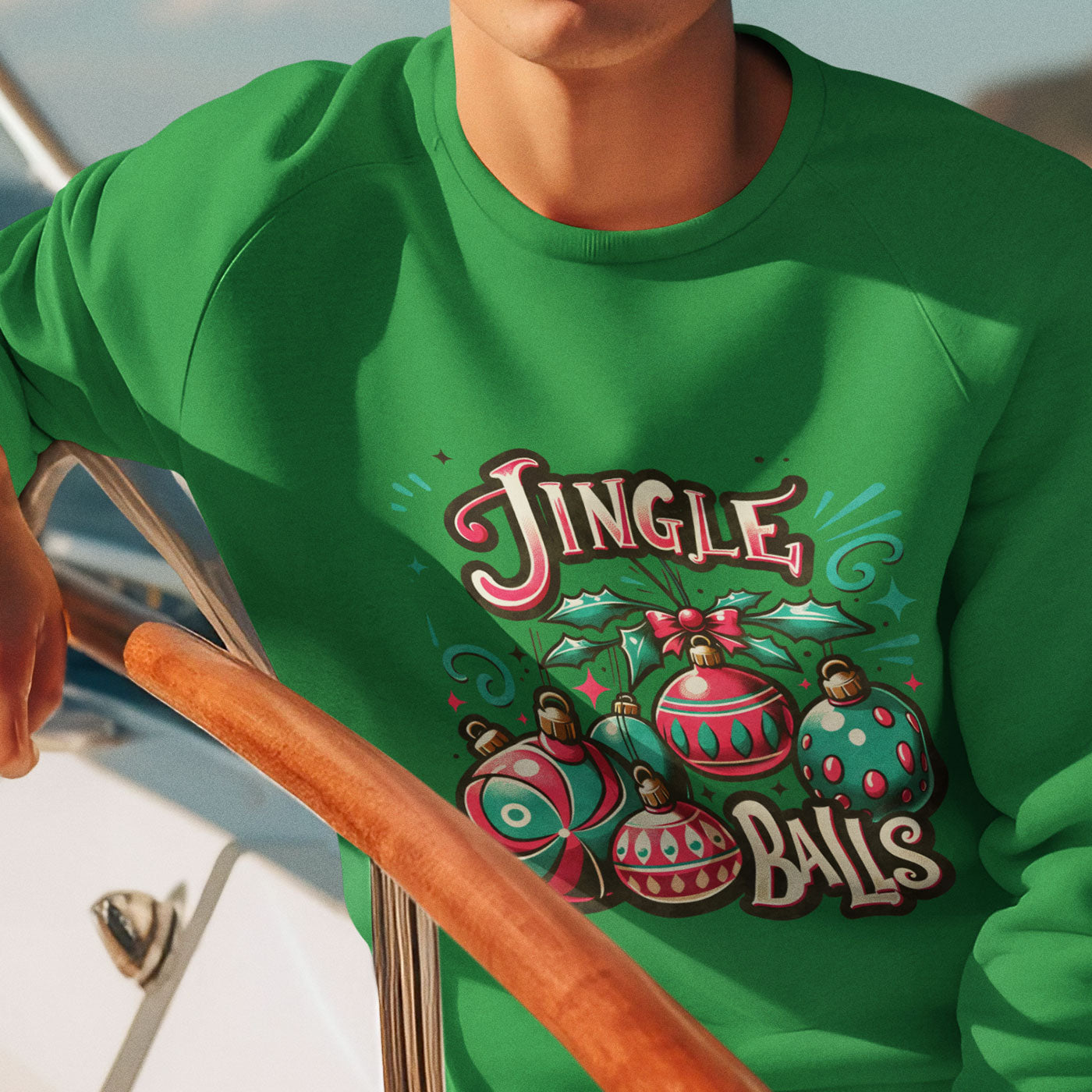 Jingle Balls | Fun and Festive Christmas | Unisex Crewneck Sweatshirts
