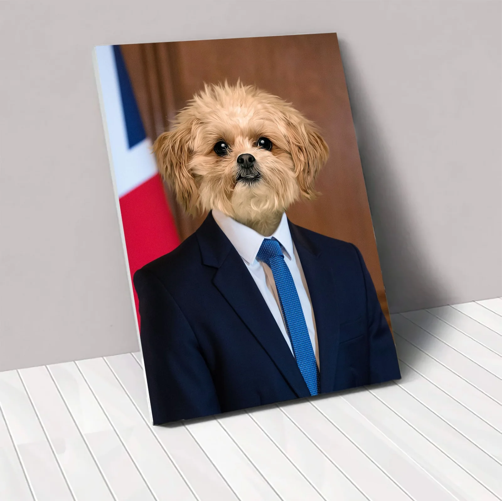 UK President - Custom Pet Portrait | Custom Pet Canvas
