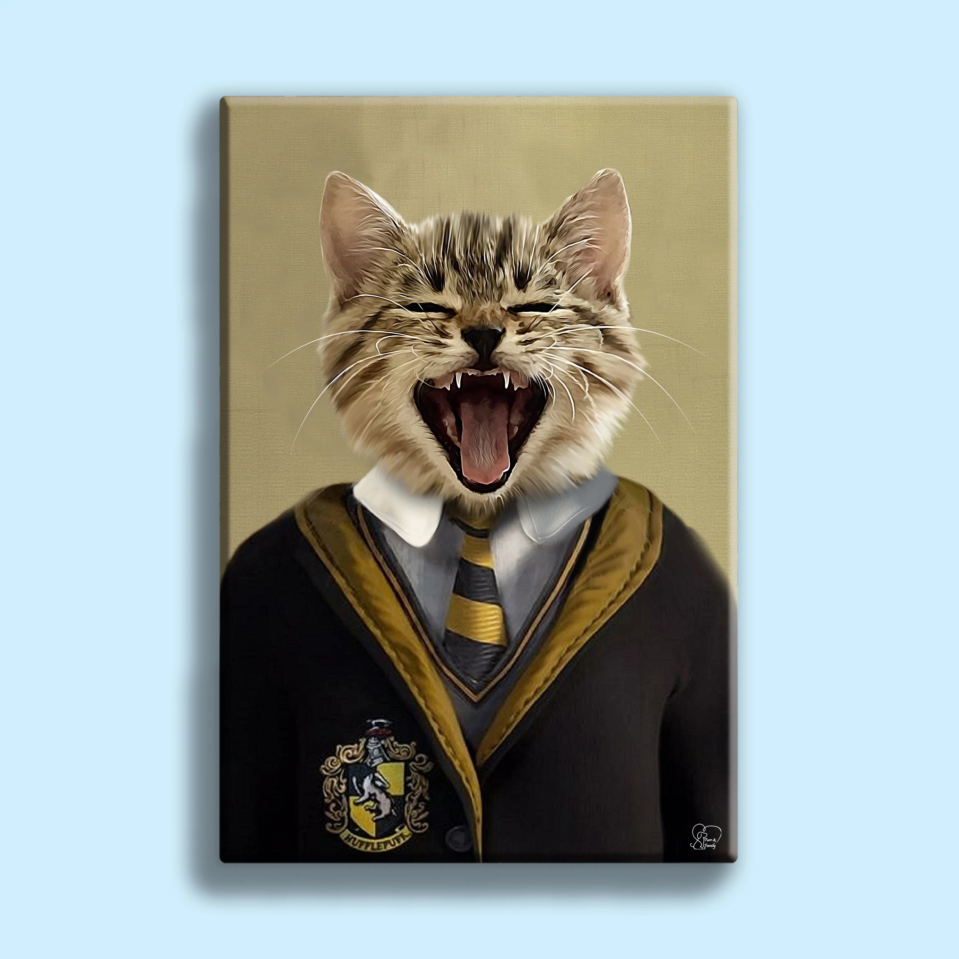 Harry Potter Huffal Puff- Custom Pet Portrait