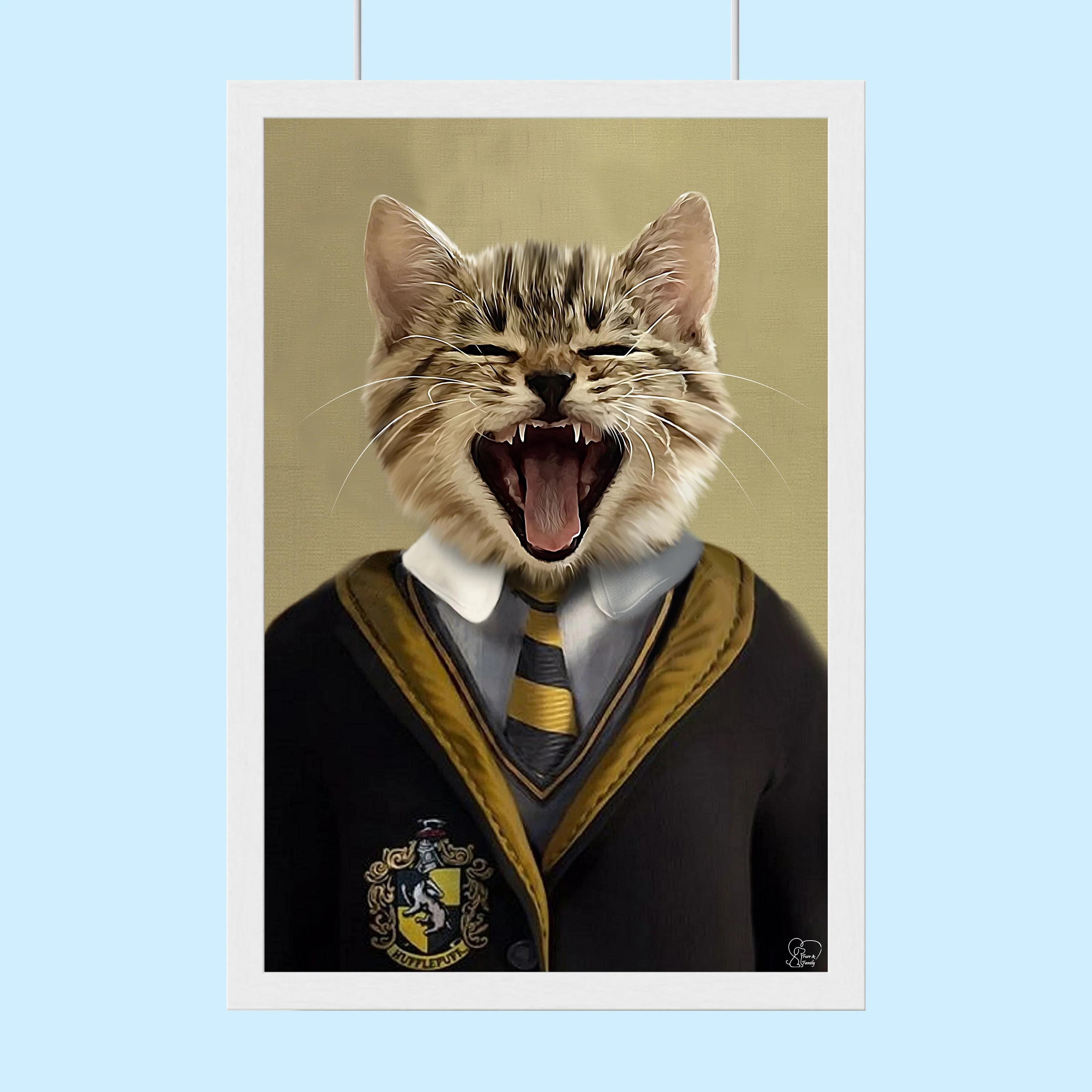 Harry Potter Huffal Puff- Custom Pet Portrait