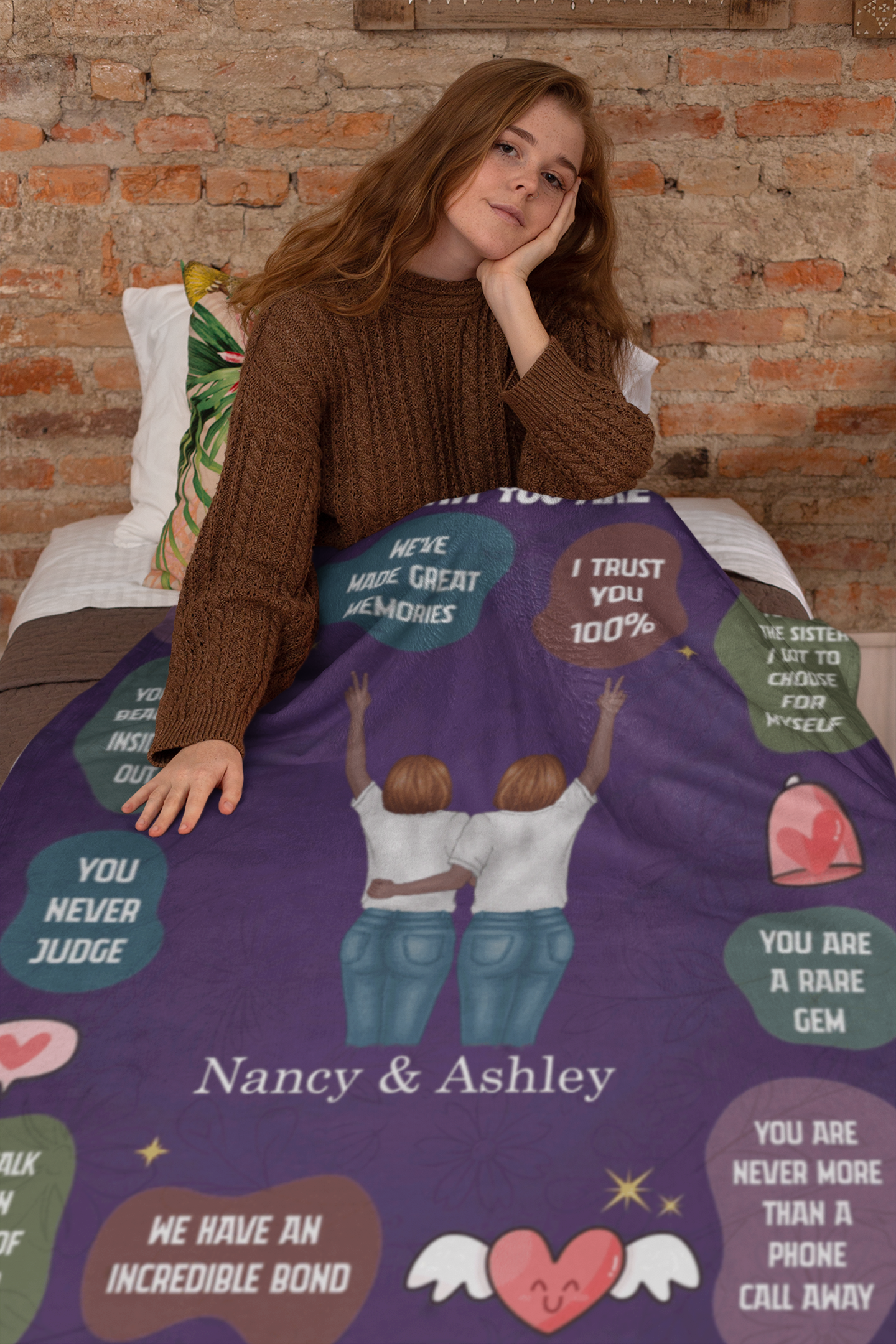 Personalized Best Friend Blanket - 10 Reasons Why You're My Bestie