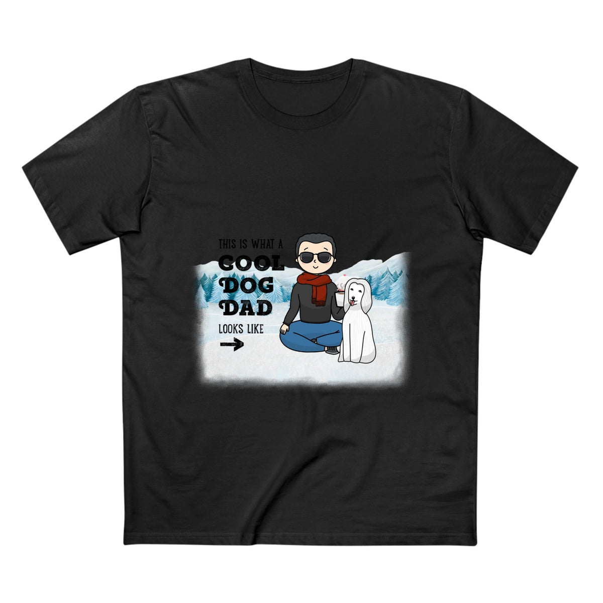 Cool dad & dog | Men's Staple Tee