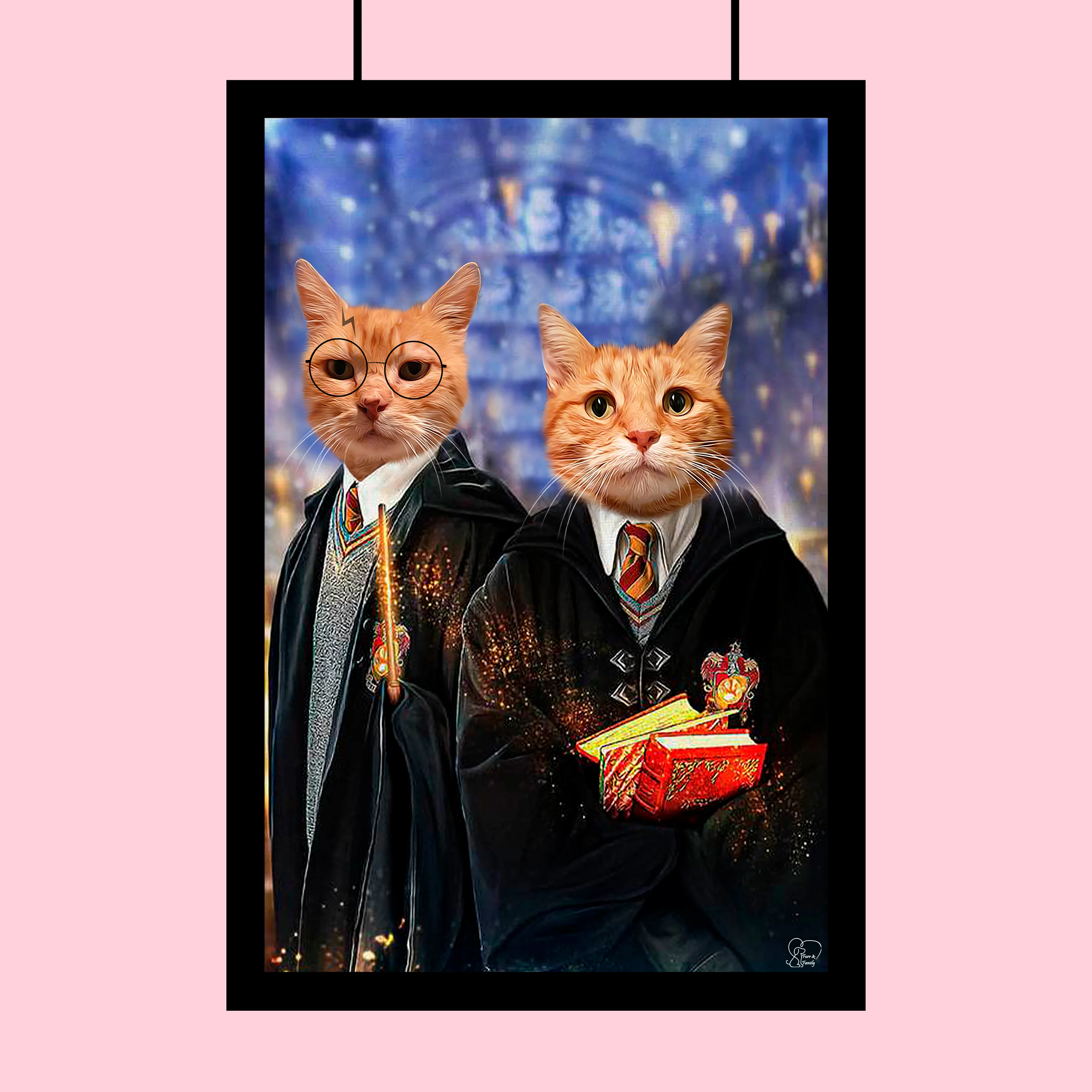Potter and Weasley - Custom Pet Portrait
