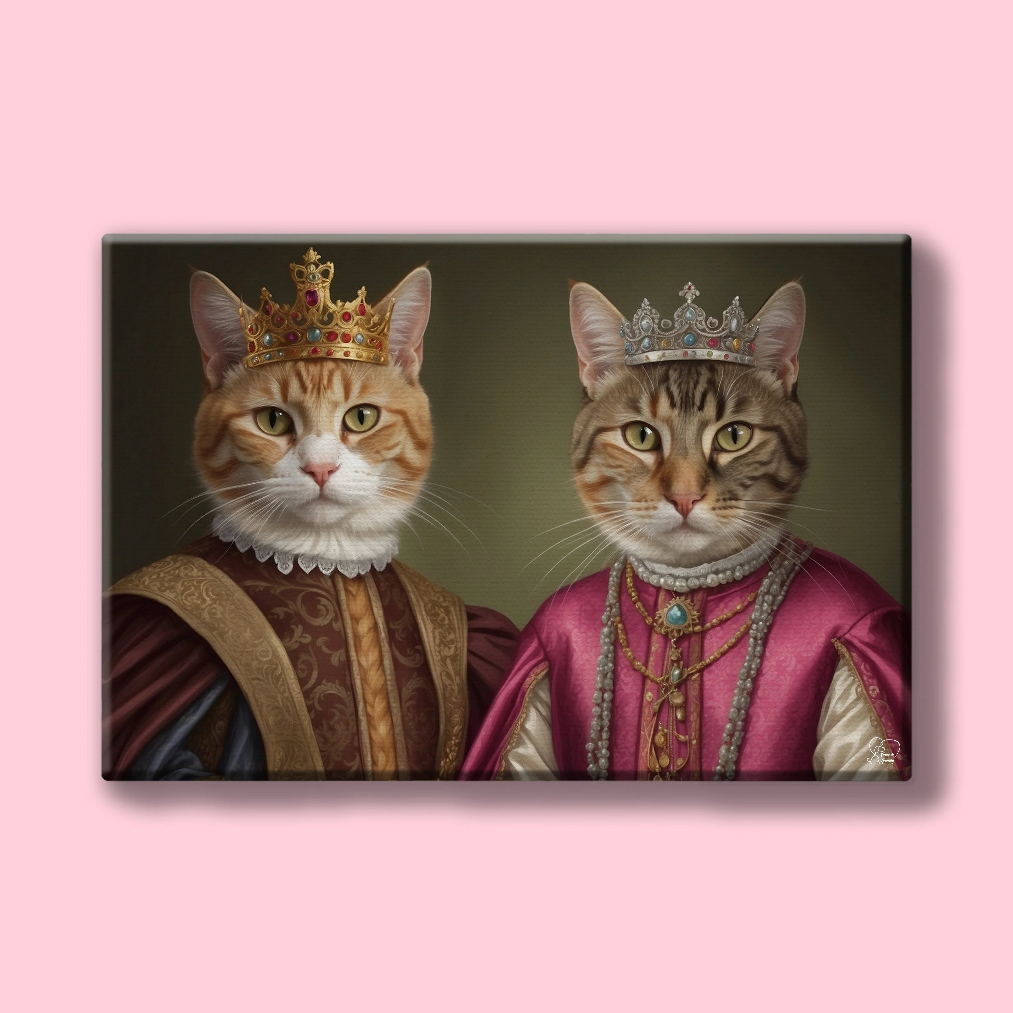 Royal Pair - Custom Pet Portrait