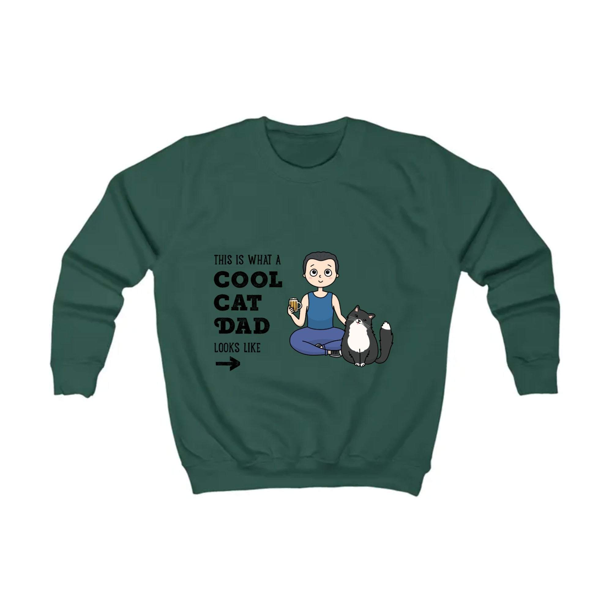 This is what a cool cat dad looks like | Kids Sweatshirt