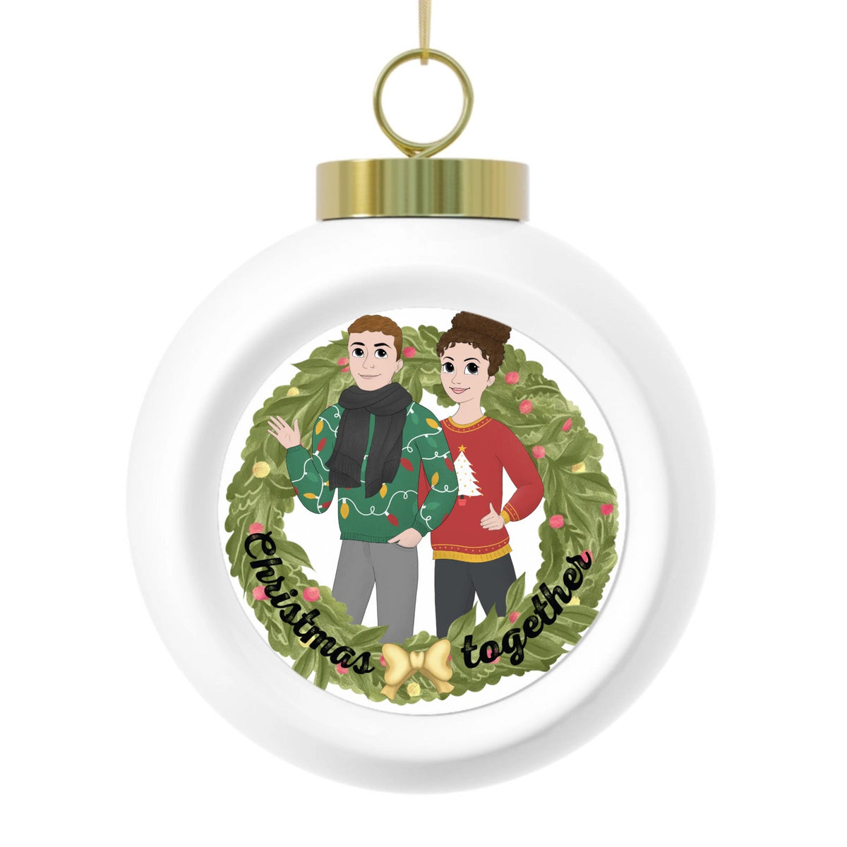 Christmas Together | Christmas Ball Ornament