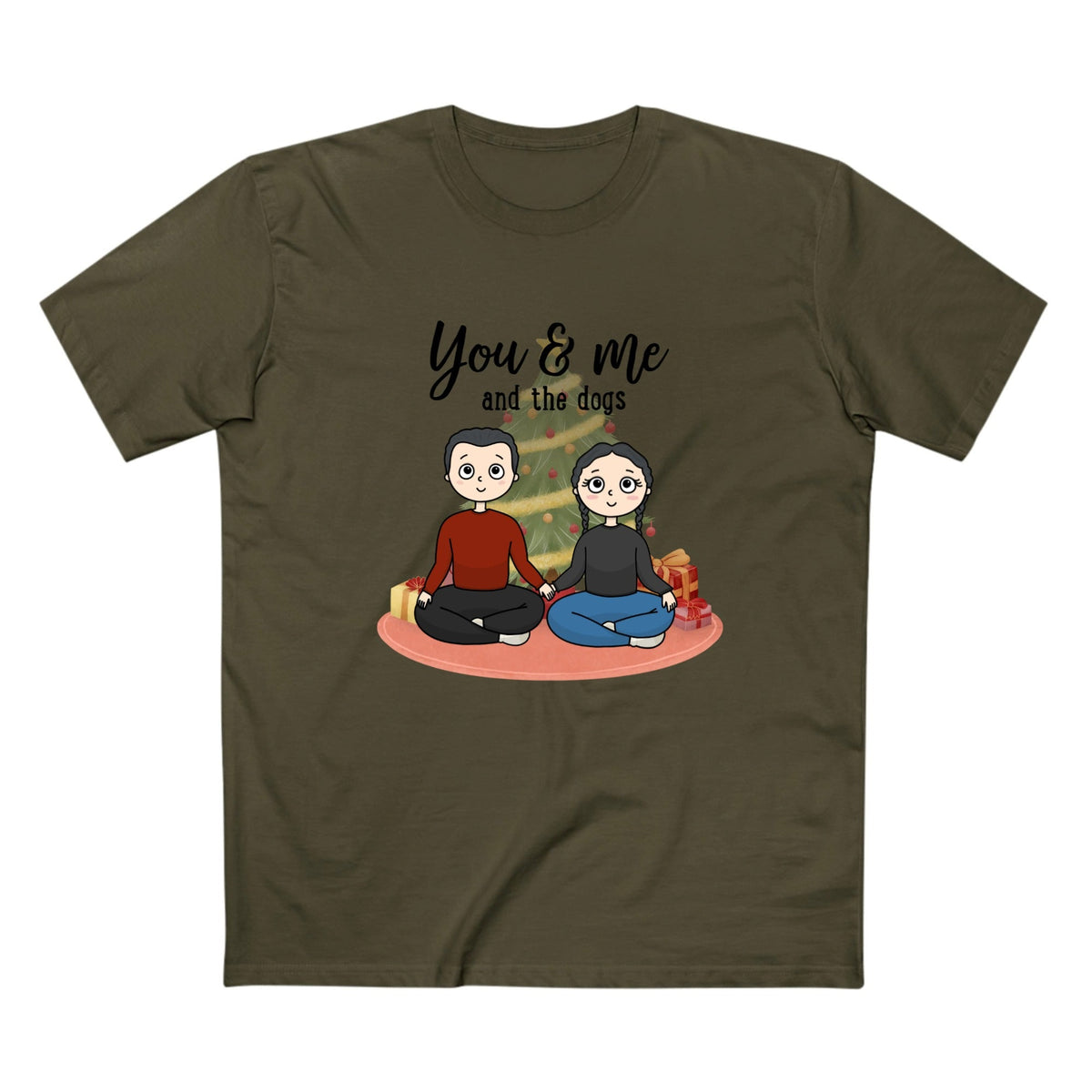 You and Me for Christmas ~ Men's Staple Tee