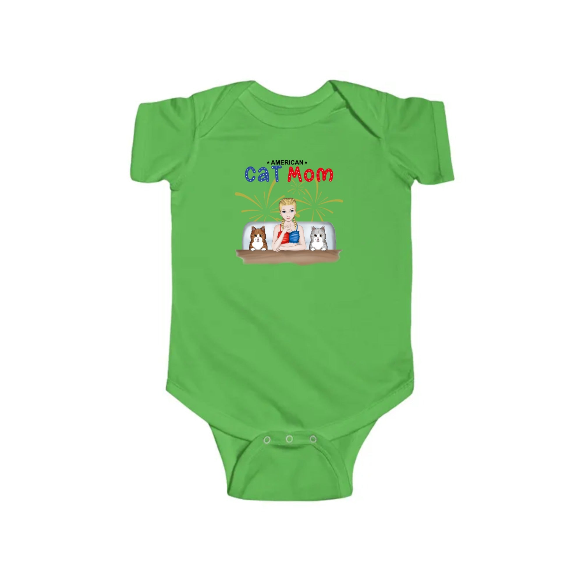 American Cat Mom | Infant Fine Jersey Bodysuit