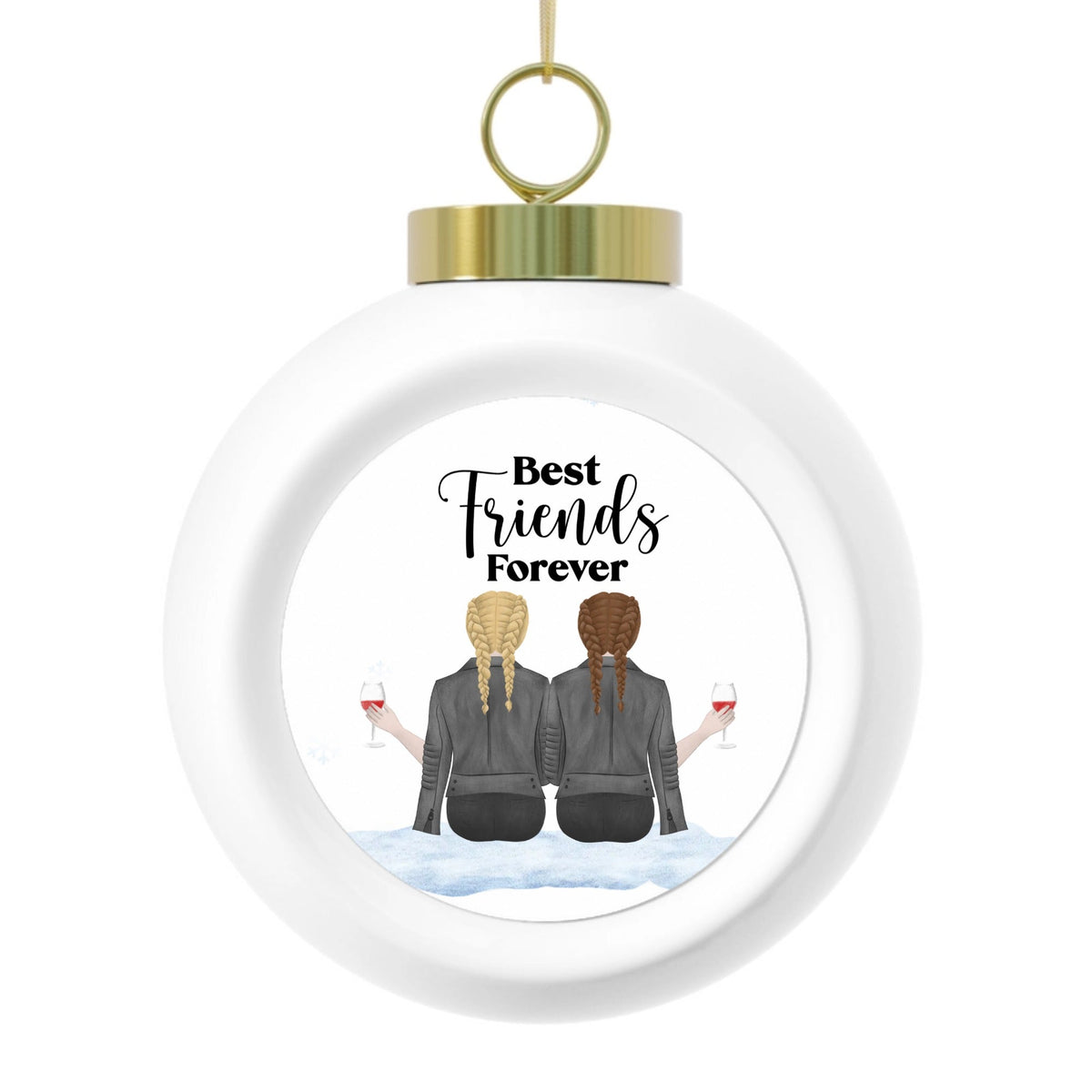 Best Friends Forever | Christmas Ball Ornament