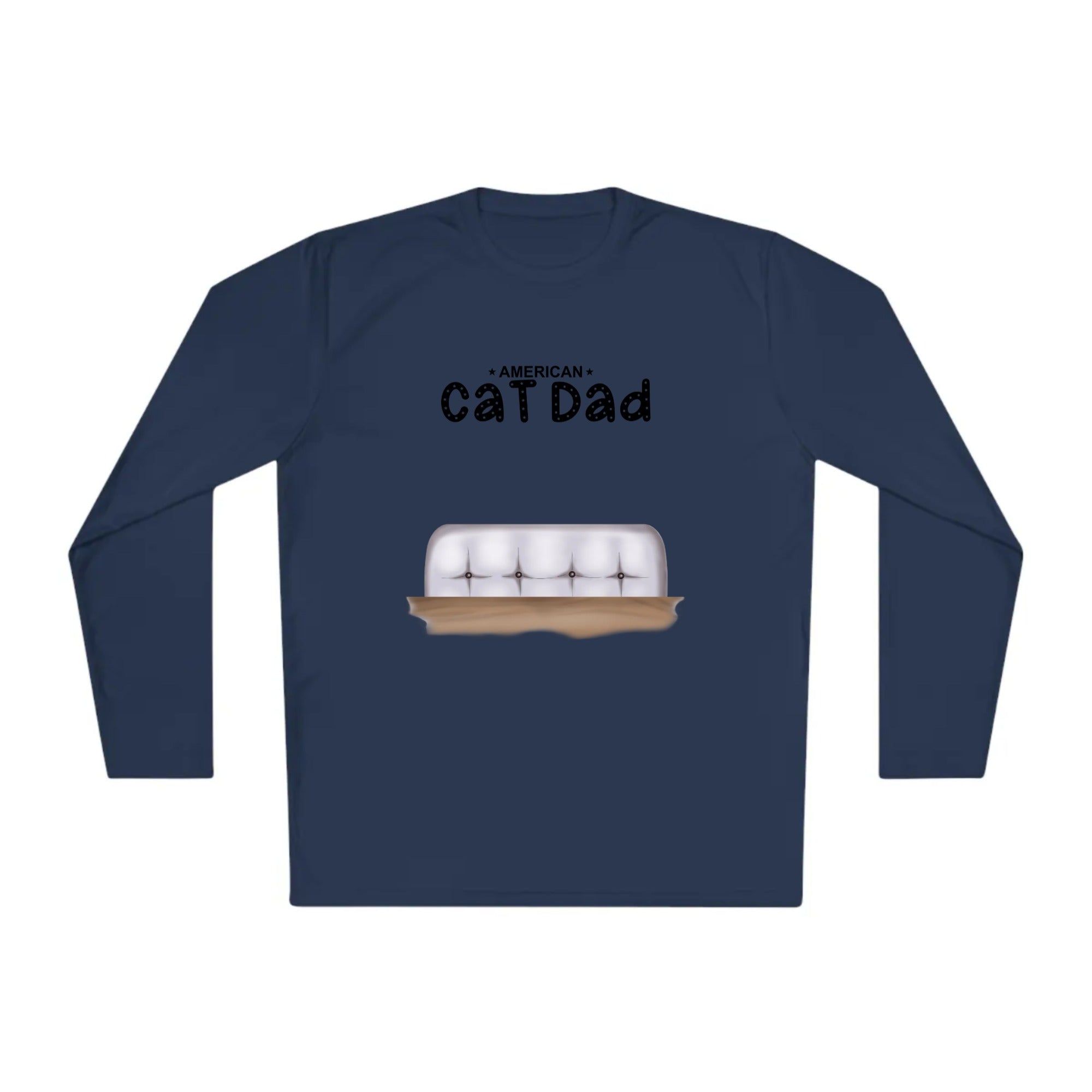 American Cat Dad | Unisex Lightweight Long Sleeve Tee